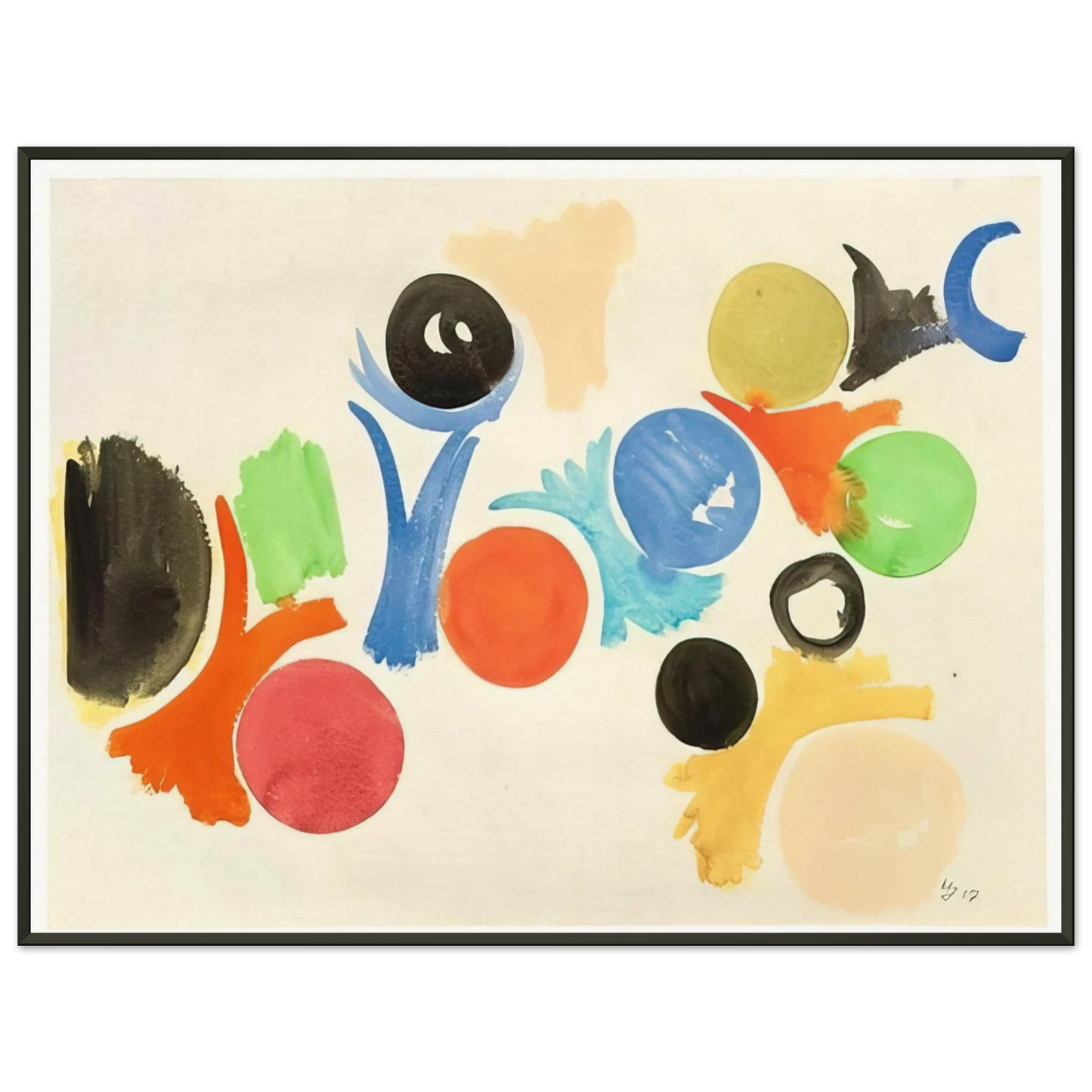 Alfred Manessier Untitled 1957 Framed Art Print - Aluminum Frame - 40x50 cm / 16x20 inches