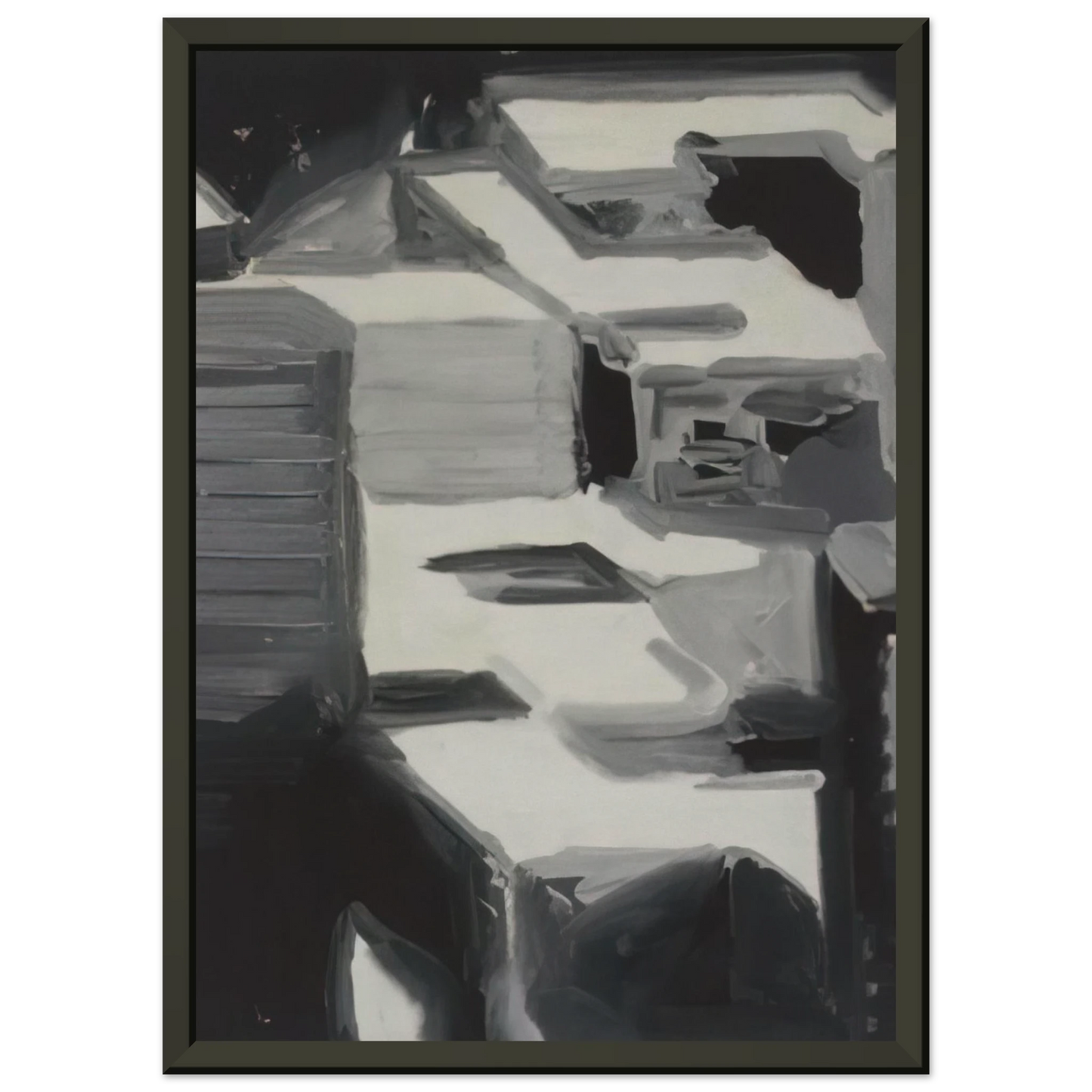 Gerhard Richter TOWNSCAPE 1968 3 Framed Art Print - Aluminum Frame - 60x80 cm / 24x32 inches