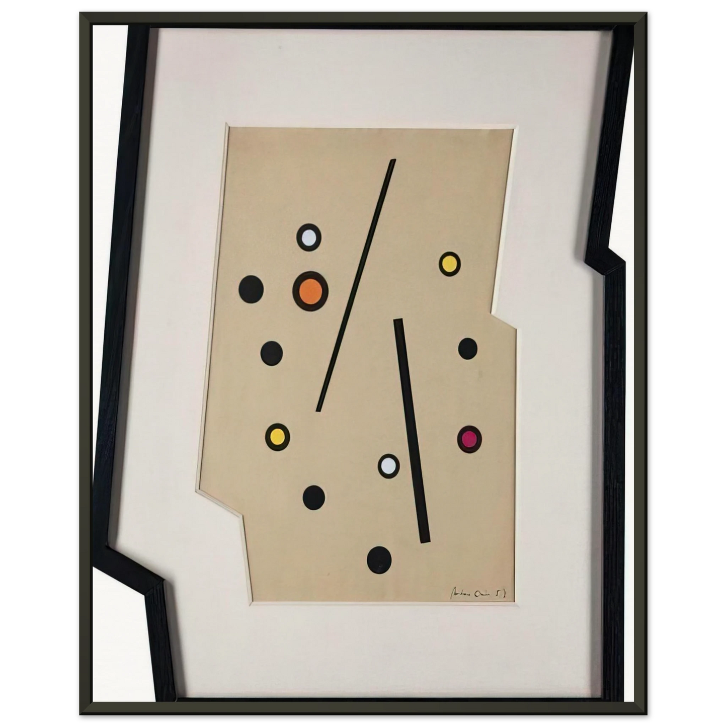 Carmelo Arden Quin Forme Madi 1958 Framed Art Print - Aluminum Frame - 60x80 cm / 24x32 inches