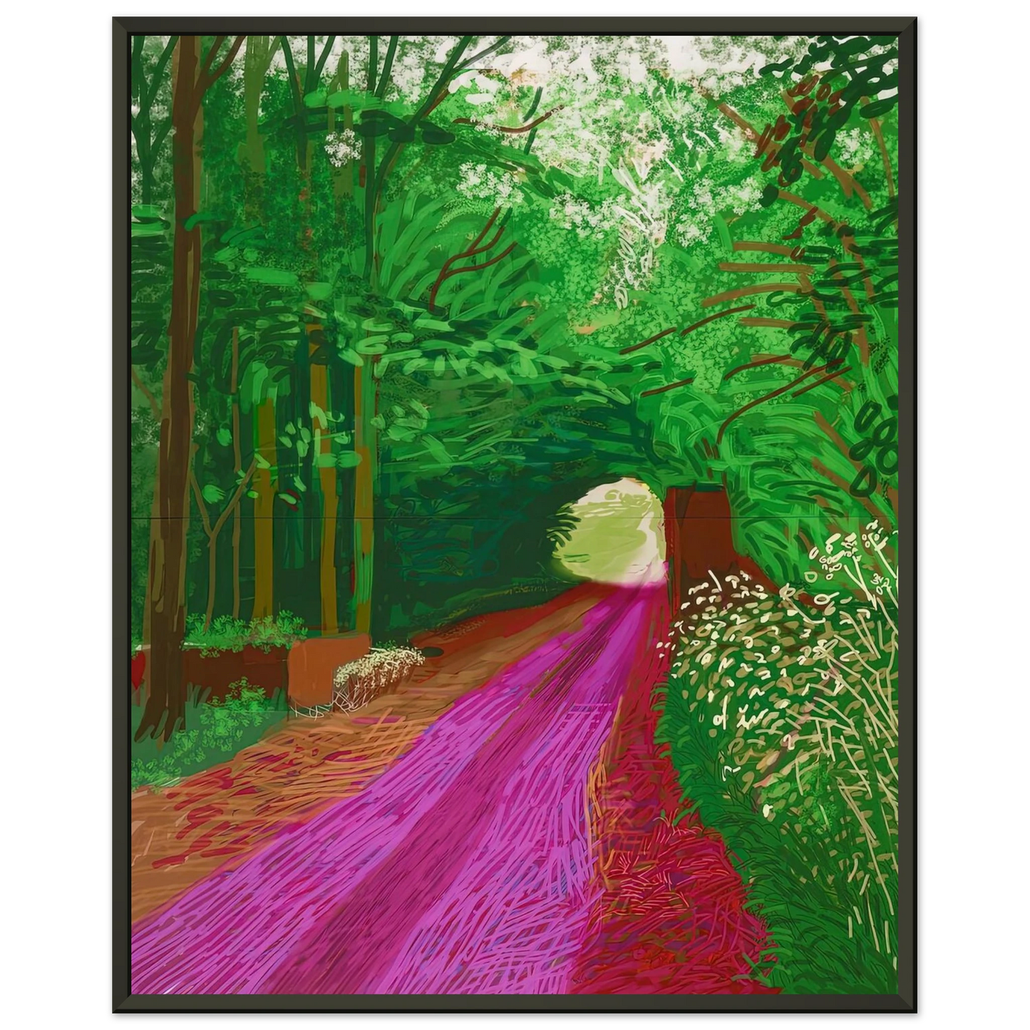 David Hockney David Hockney Framed Art Print - Aluminum Frame - 60x80 cm / 24x32 inches
