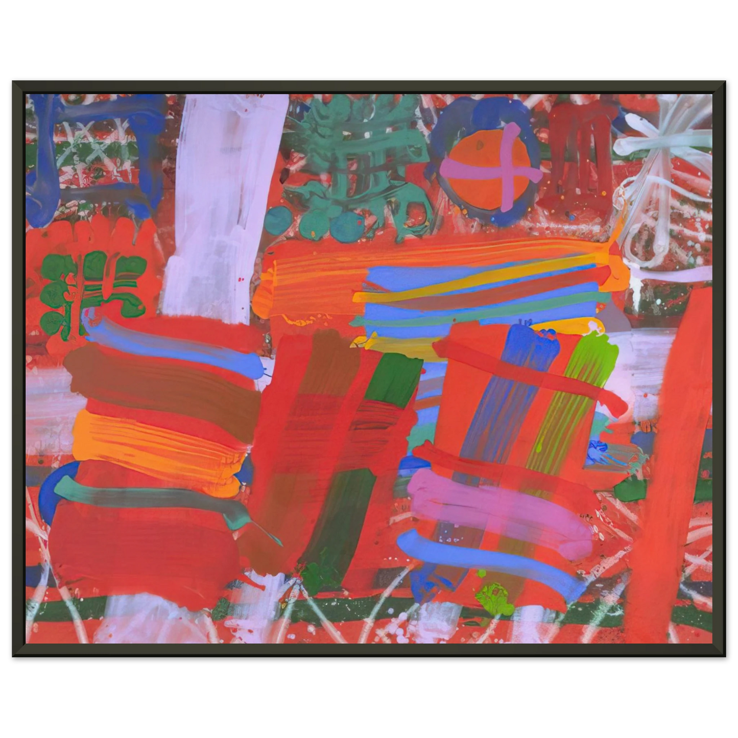 Albert Irvin St Germain 1995 Framed Art Print - Aluminum Frame - 60x80 cm / 24x32 inches
