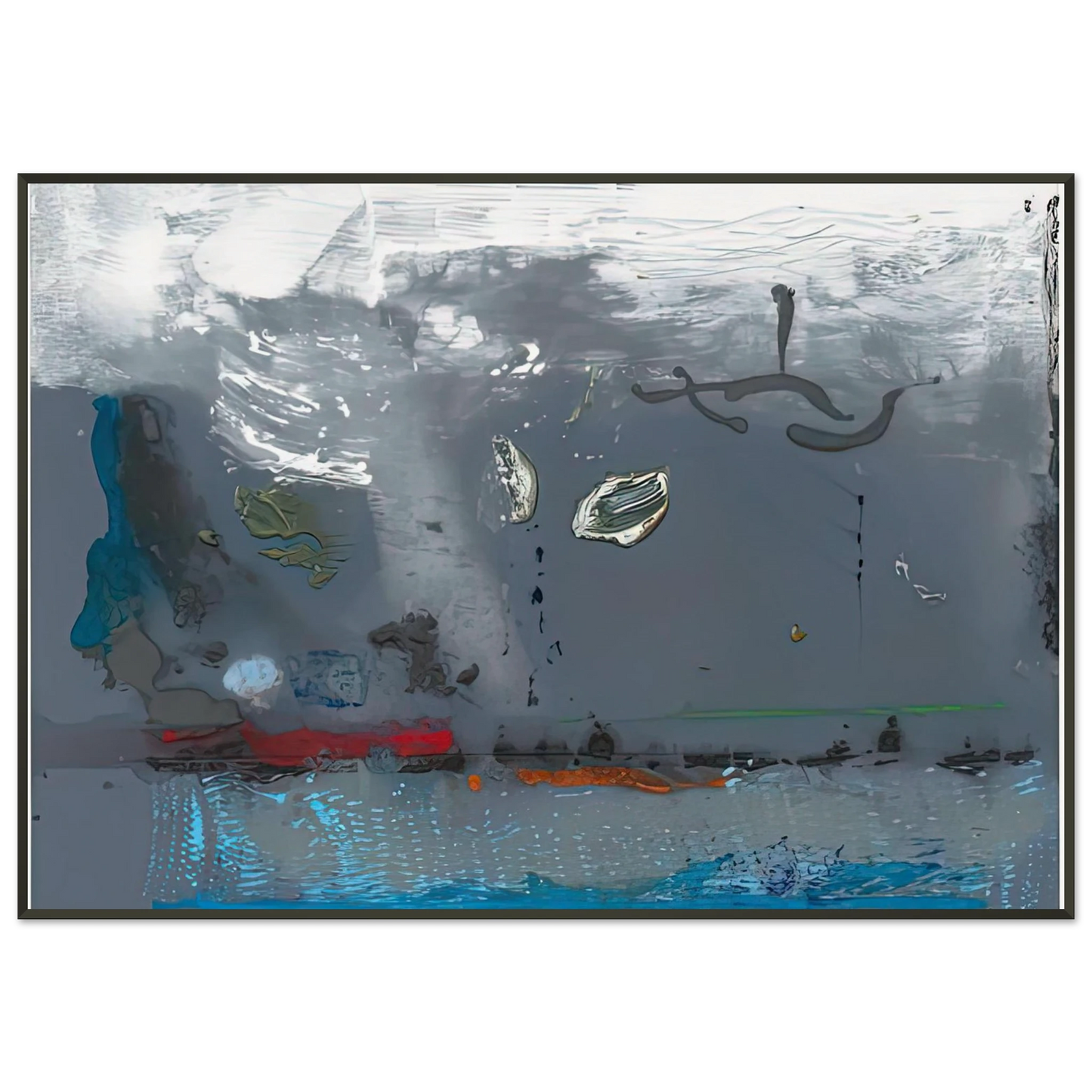 Helen Frankenthaler Vespers 1992 Framed Art Print - Aluminum Frame - 21x29.7 cm / 8x12"