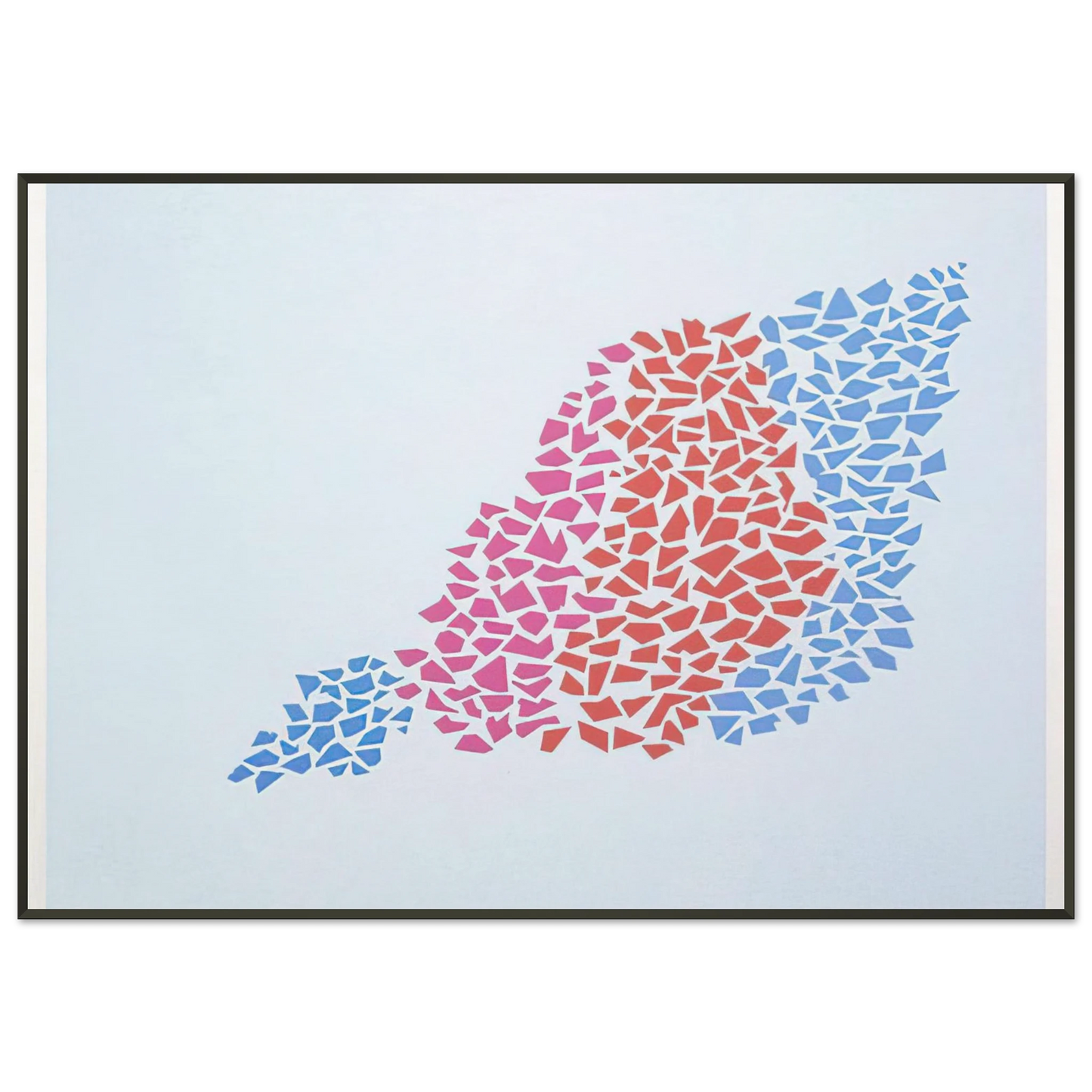 Robert Goodnough Confetti Pattern Portfolio 2 1973 Framed Art Print - Aluminum Frame - 21x29.7 cm / 8x12"