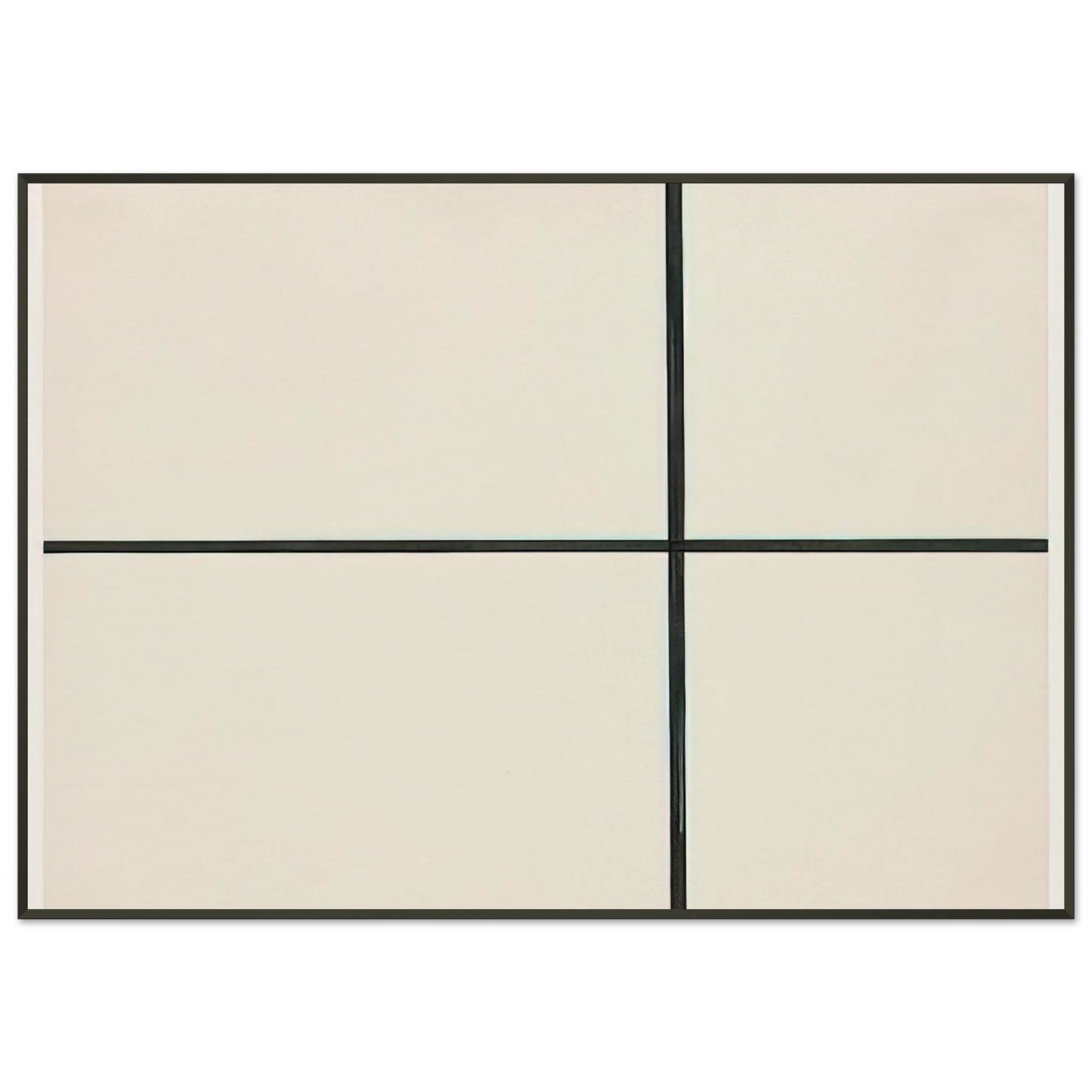 Ellsworth Kelly Horizontal and Vertical Lines Framed Art Print - Aluminum Frame - 21x29.7 cm / 8x12"