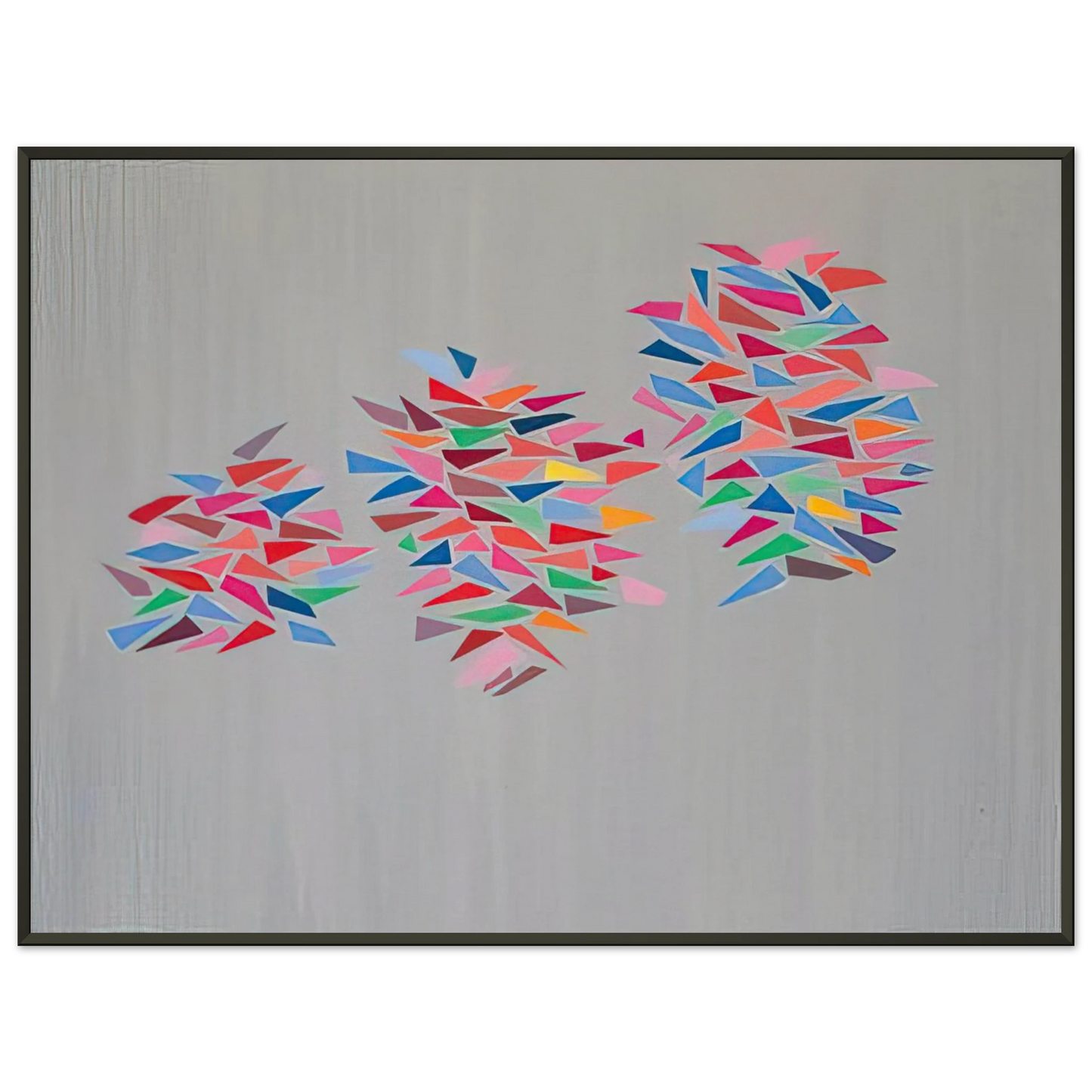 Robert Goodnough Colors on Gray 1976 Framed Art Print - Aluminum Frame - 70x100 cm / 28x40 inches