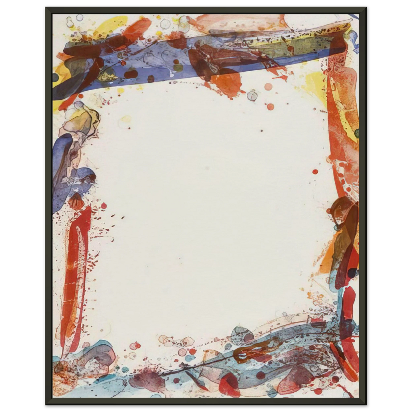 Sam Francis Veiled Sail Framed Art Print - Aluminum Frame - 40x50 cm / 16x20 inches