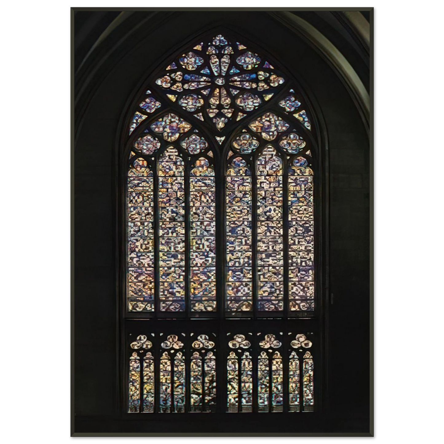 Gerhard Richter COLOGNE CATHEDRAL WINDOW 2007 Framed Art Print - Aluminum Frame - 21x29.7 cm / 8x12"