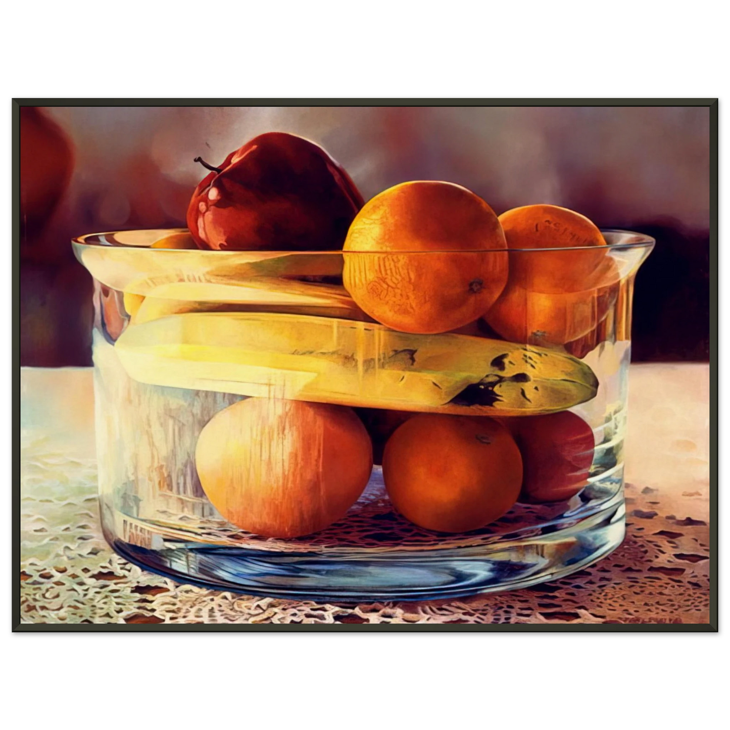 Mary Pratt Bowld Banana 1981 Framed Art Print - Aluminum Frame - 60x80 cm / 24x32 inches