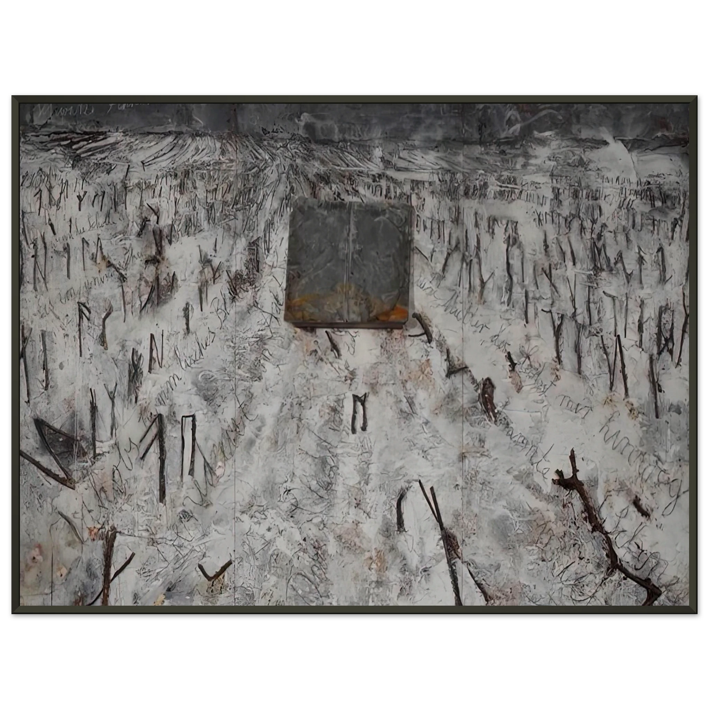 Anselm Kiefer BLACK FLAKES 2006 Framed Art Print - Aluminum Frame - 60x80 cm / 24x32 inches
