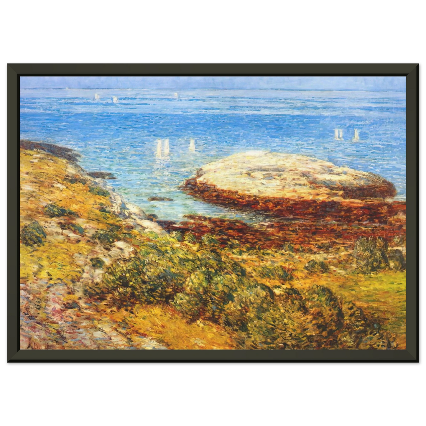 Childe Hassam Early morning calm Framed Art Print - Aluminum Frame - 70x100 cm / 28x40 inches