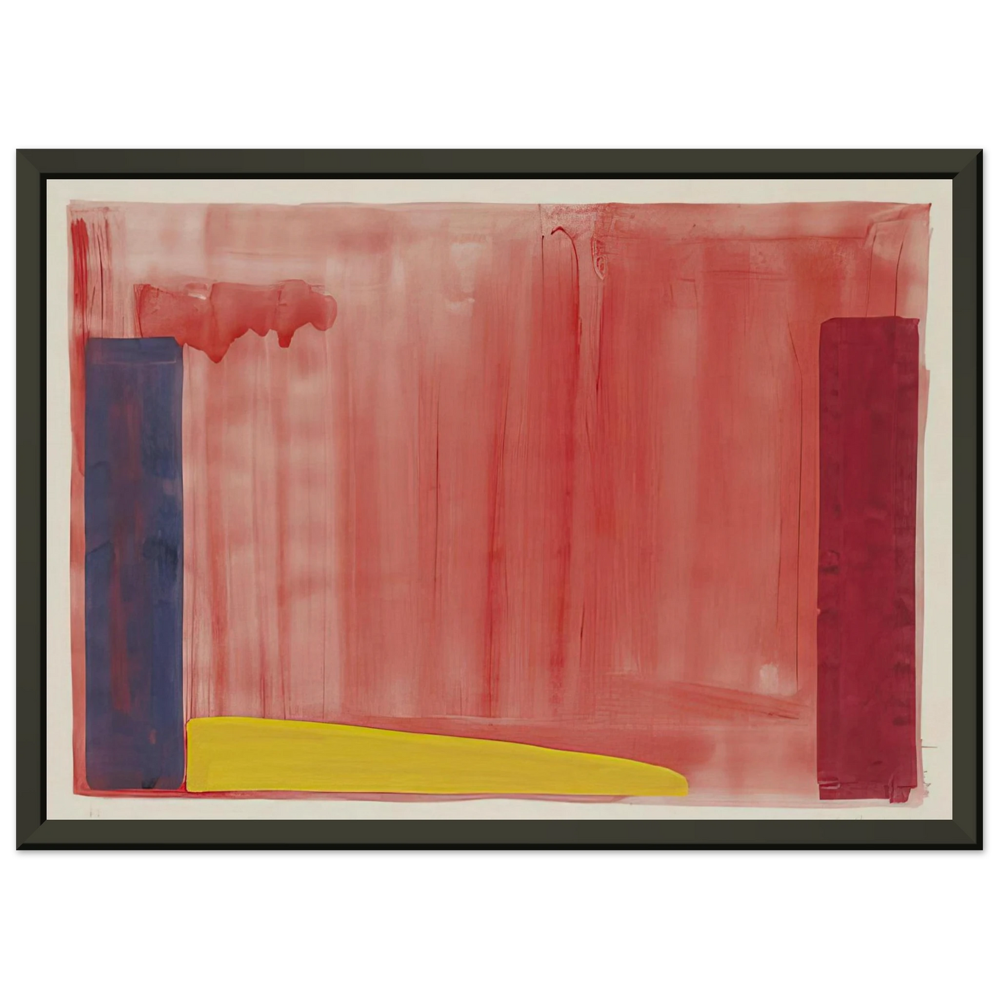 John Hoyland Untitled Color Field Painting Framed Art Print - Aluminum Frame - 60x80 cm / 24x32 inches
