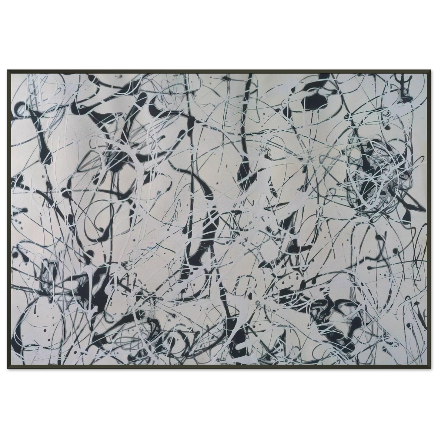 Jackson Pollock NUMBER 23 Framed Art Print - Aluminum Frame - 21x29.7 cm / 8x12"