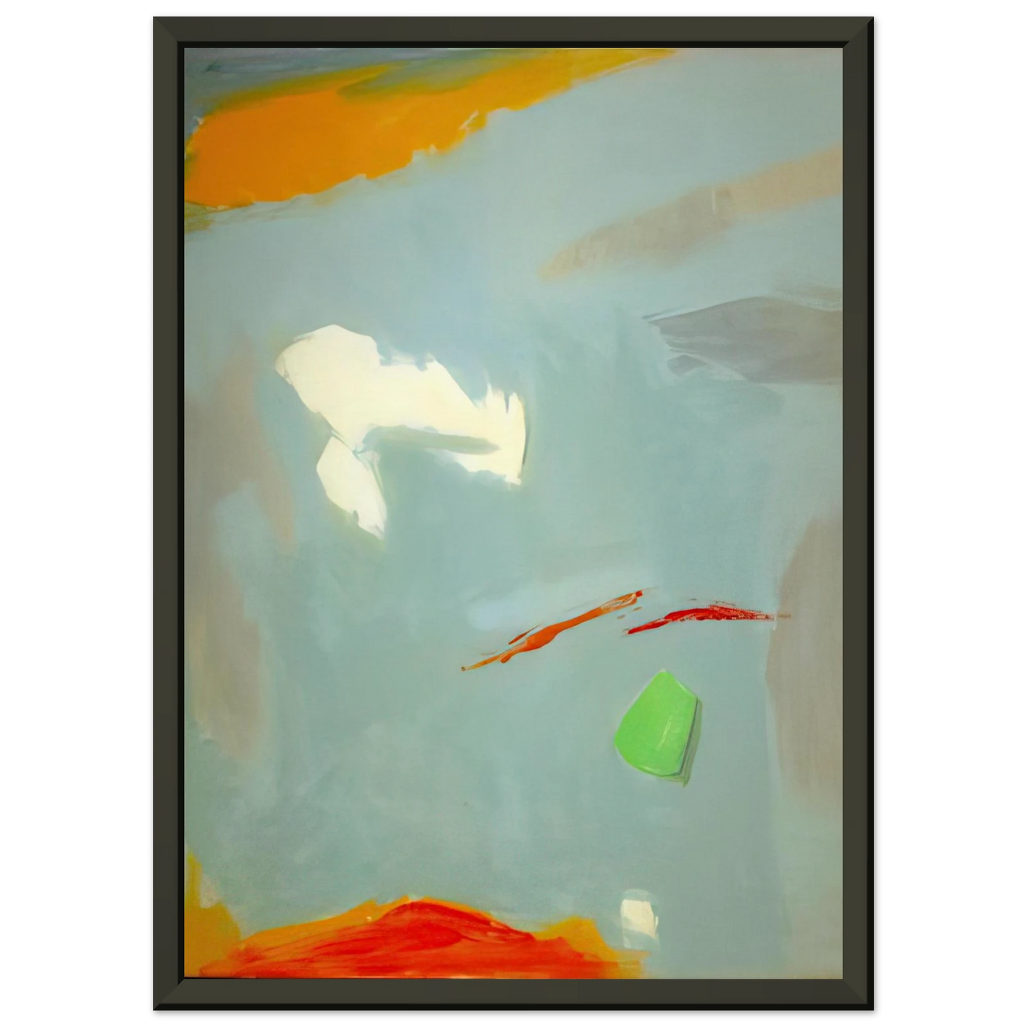 Esteban Vicente CANTO II 1995 Framed Art Print - Aluminum Frame - 60x80 cm / 24x32 inches