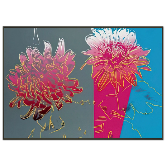 Andy Warhol  Kiku Framed Art Print  - Aluminum Frame - 21x29.7 cm / 8x12"