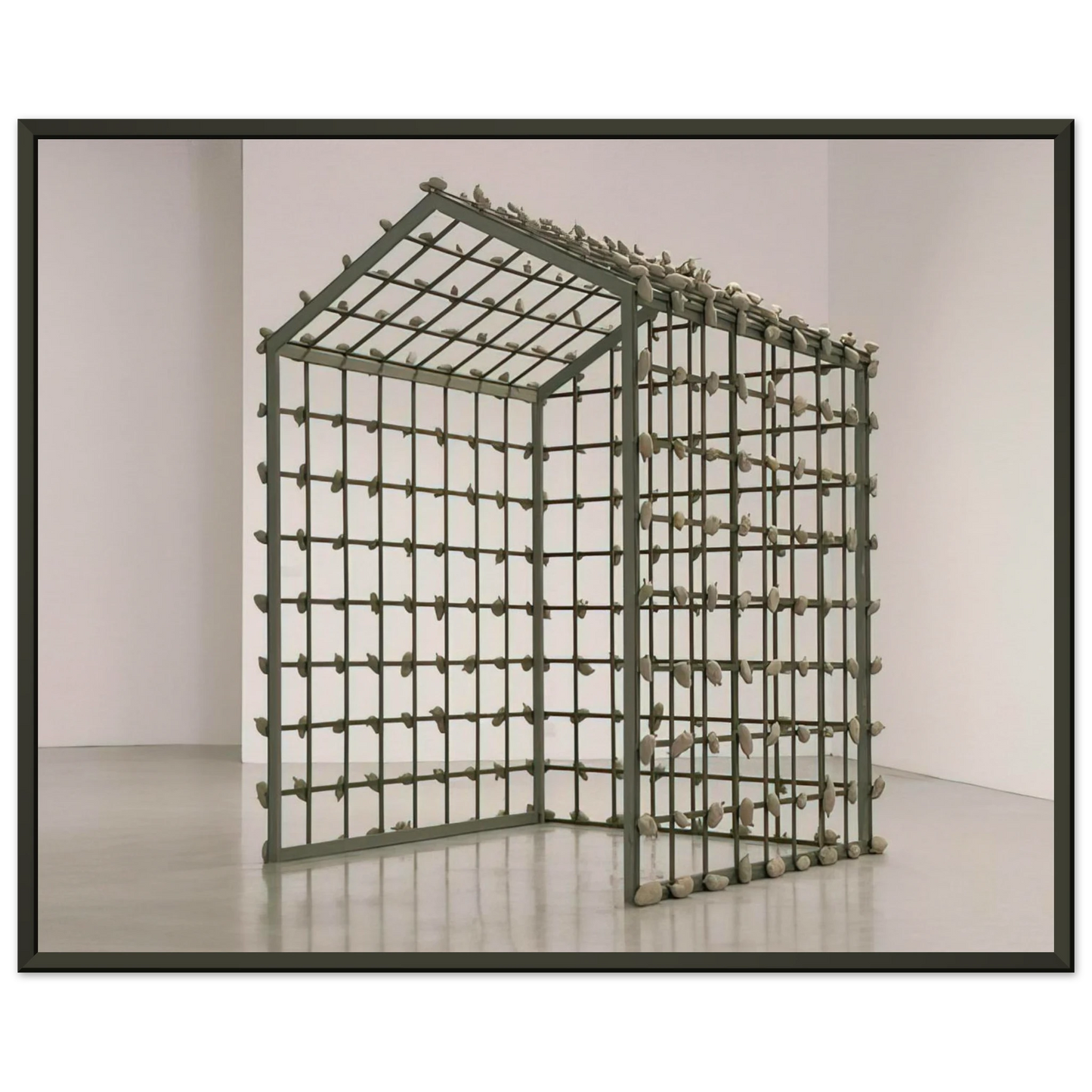 Sigmar Polke POTATO HOUSE KARTOFFELHAUS 1967 Framed Art Print - Aluminum Frame - 60x80 cm / 24x32 inches