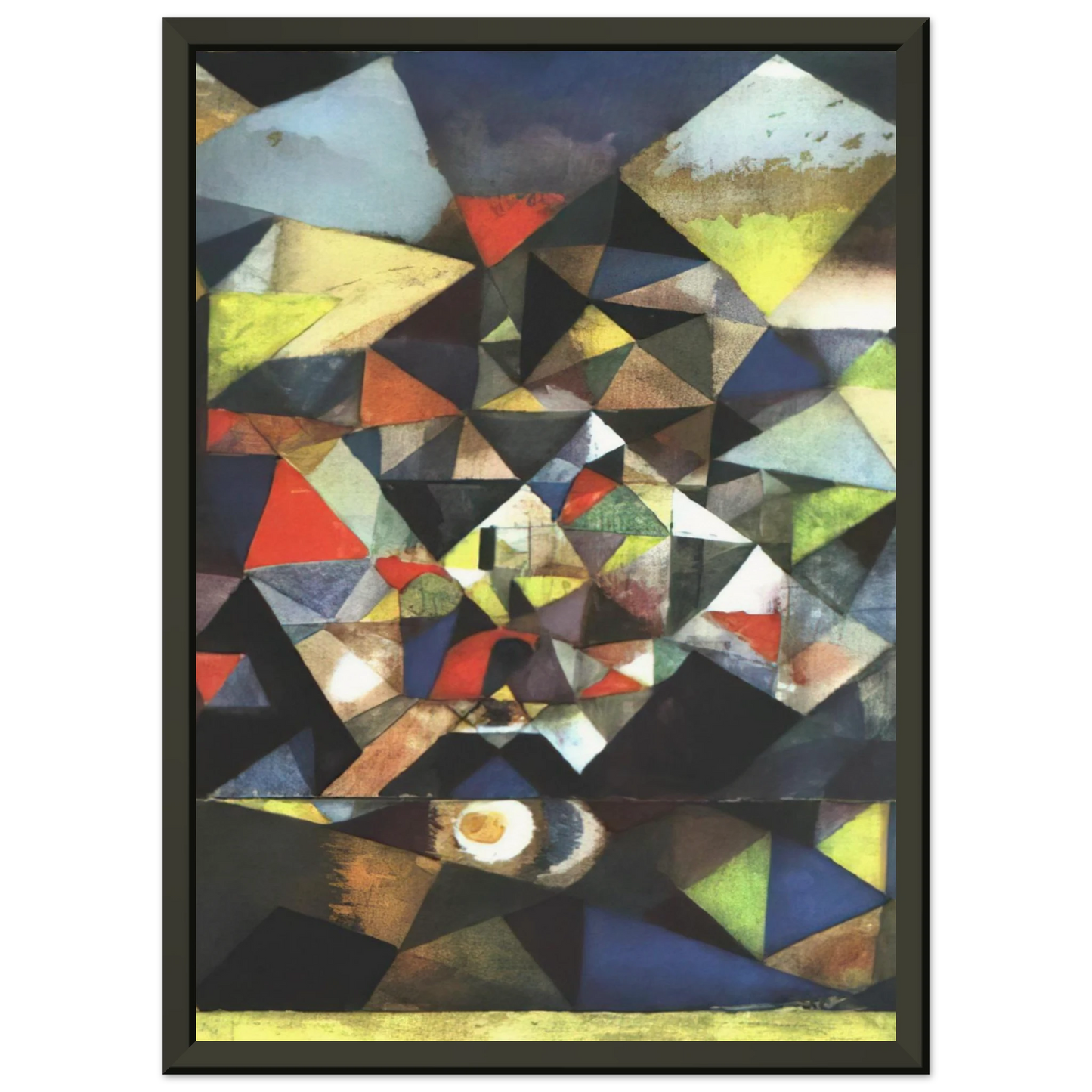 Paul Klee WITH THE EGG 1917 Framed Art Print - Aluminum Frame - 60x80 cm / 24x32 inches