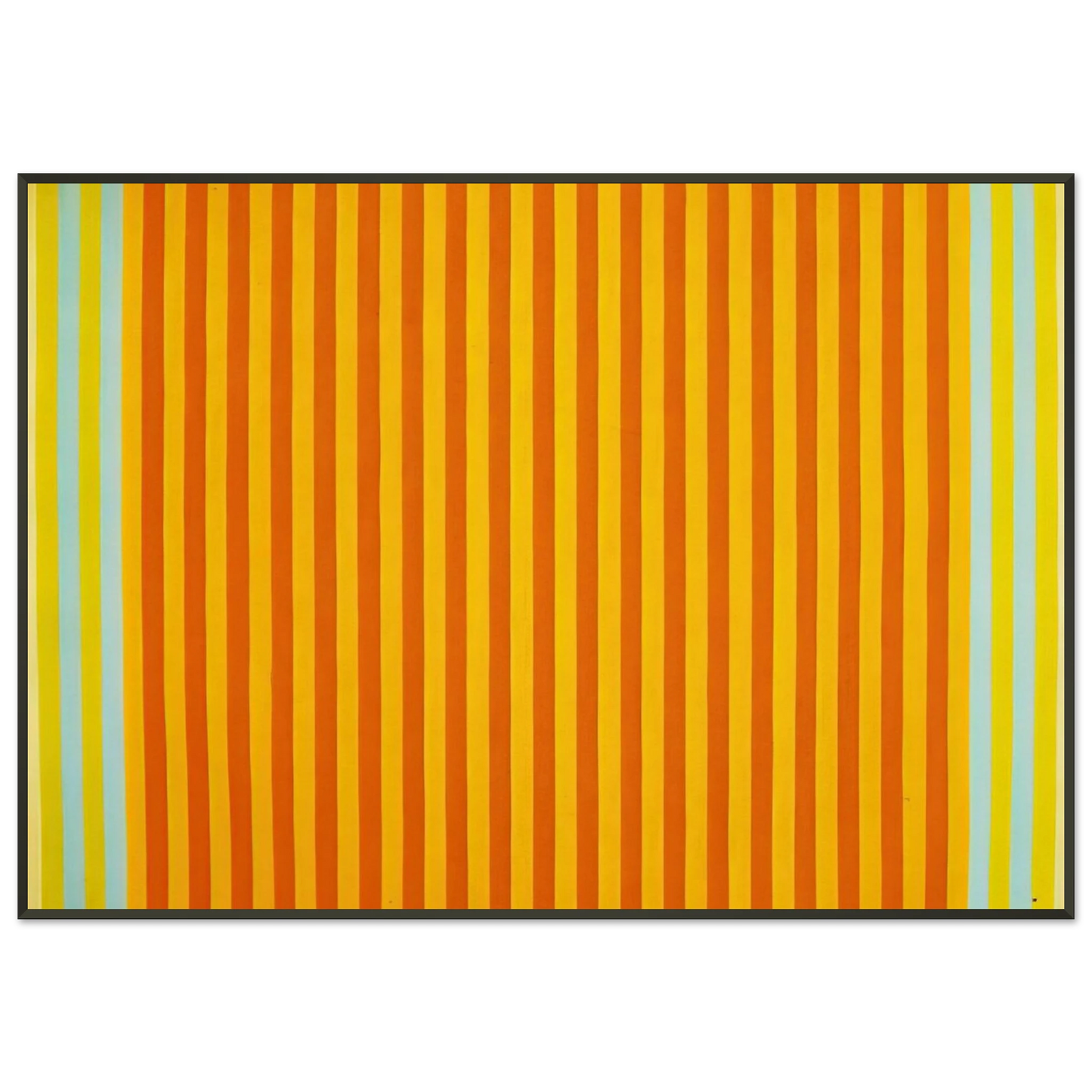 Gene Davis Sunball 1960 Framed Art Print - Aluminum Frame - 21x29.7 cm / 8x12"