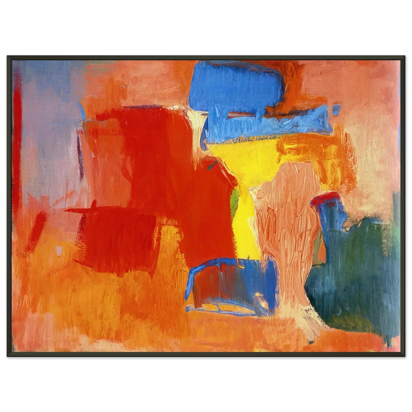 Esteban Vicente UNTITLED 1959 Framed Art Print - Aluminum Frame - 60x80 cm / 24x32 inches