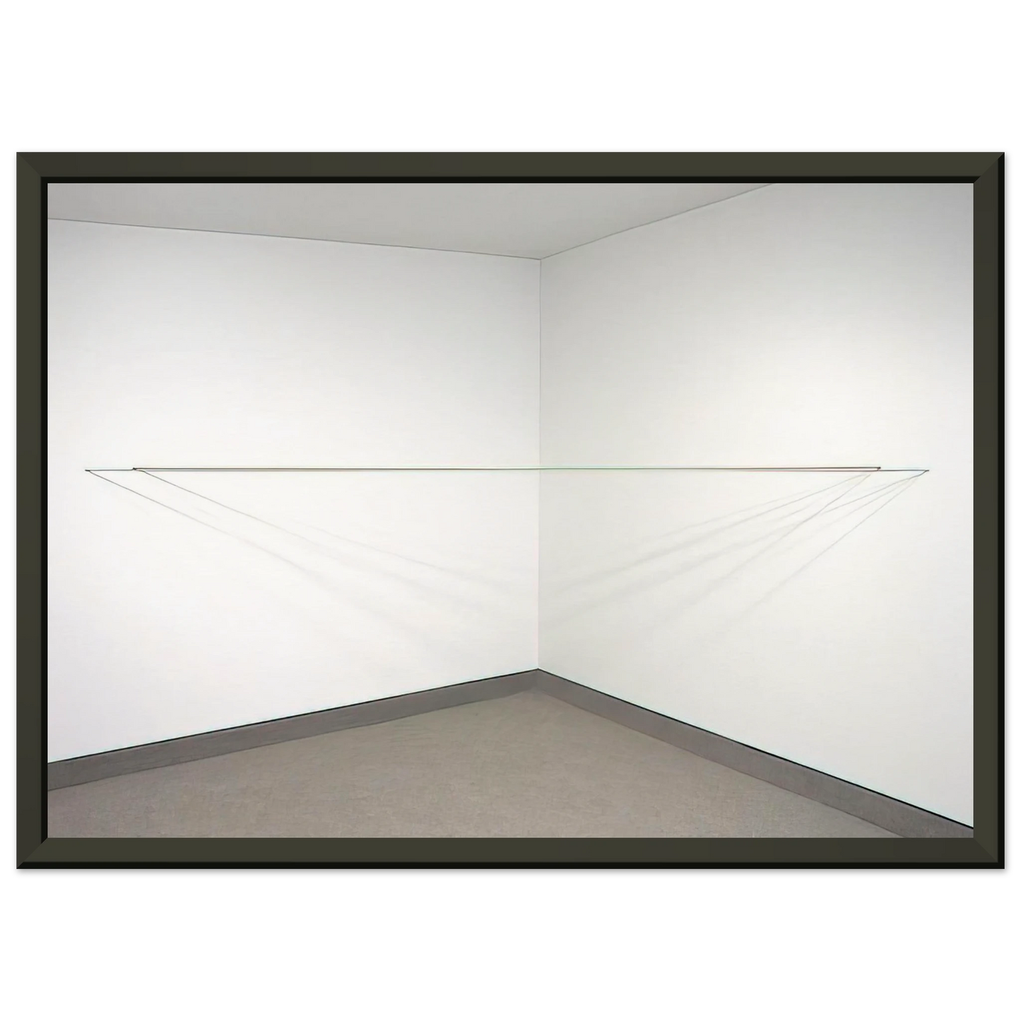 Fred Sandback Untitled 1972 Framed Art Print - Aluminum Frame - 40x50 cm / 16x20 inches