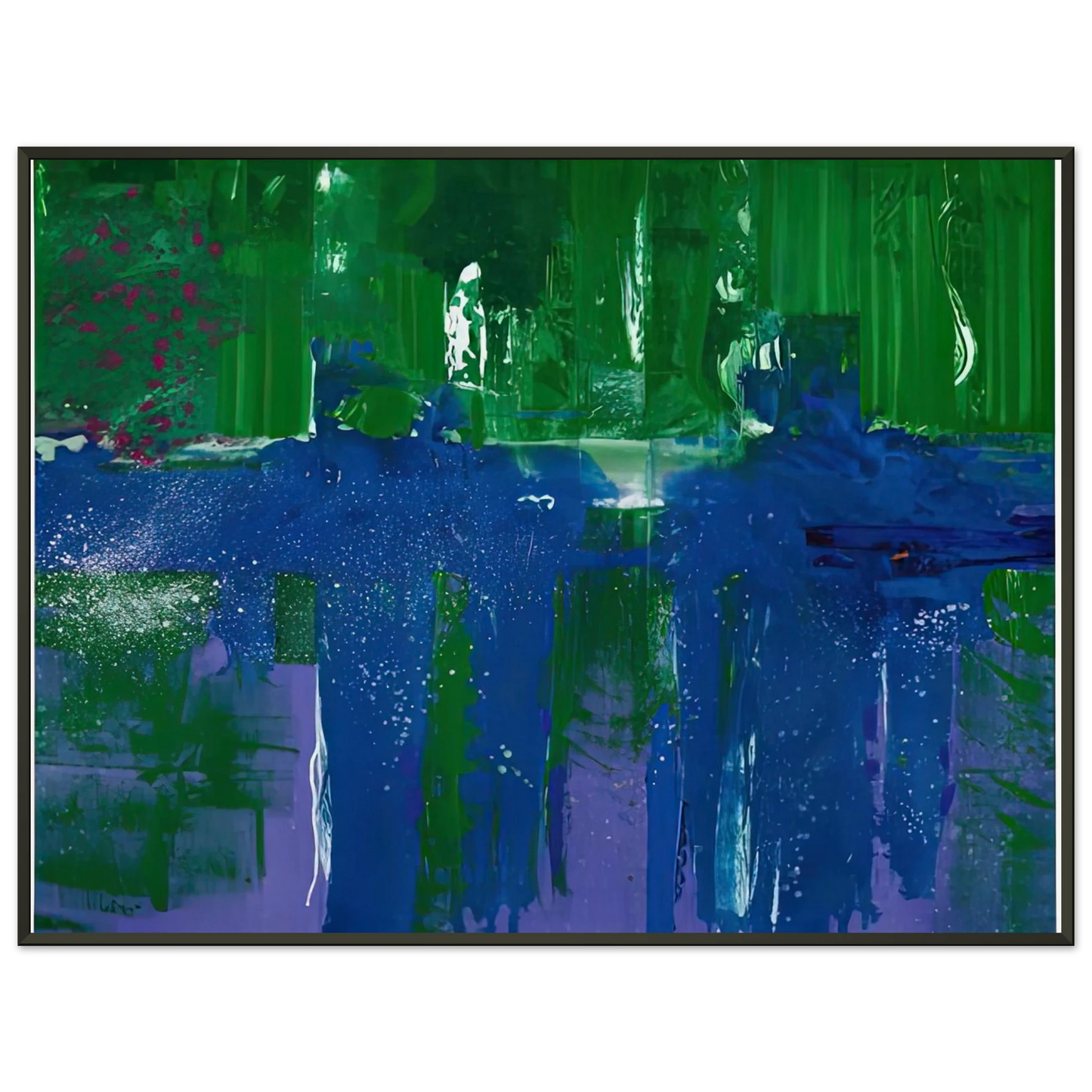 Helen Frankenthaler  Grotto 1990 Framed Art Print  - Aluminum Frame - 70x100 cm / 28x40 inches