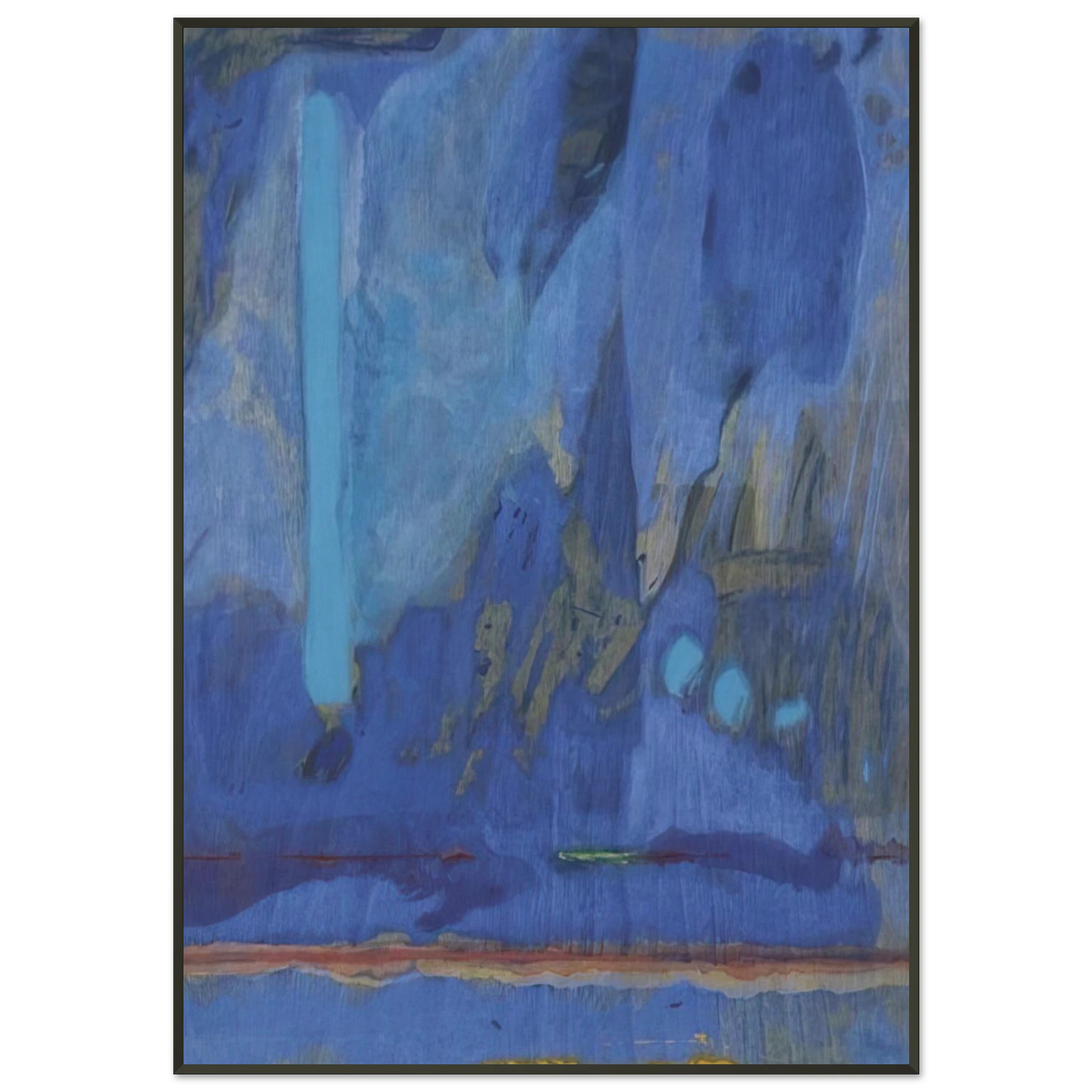 Helen Frankenthaler Tales of Genji III 1998 Framed Art Print - Aluminum Frame - 21x29.7 cm / 8x12"