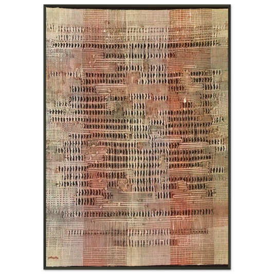 Anni Albers  DEVELOPMENT IN ROSE II 1952 Framed Art Print  - Aluminum Frame - 21x29.7 cm / 8x12"