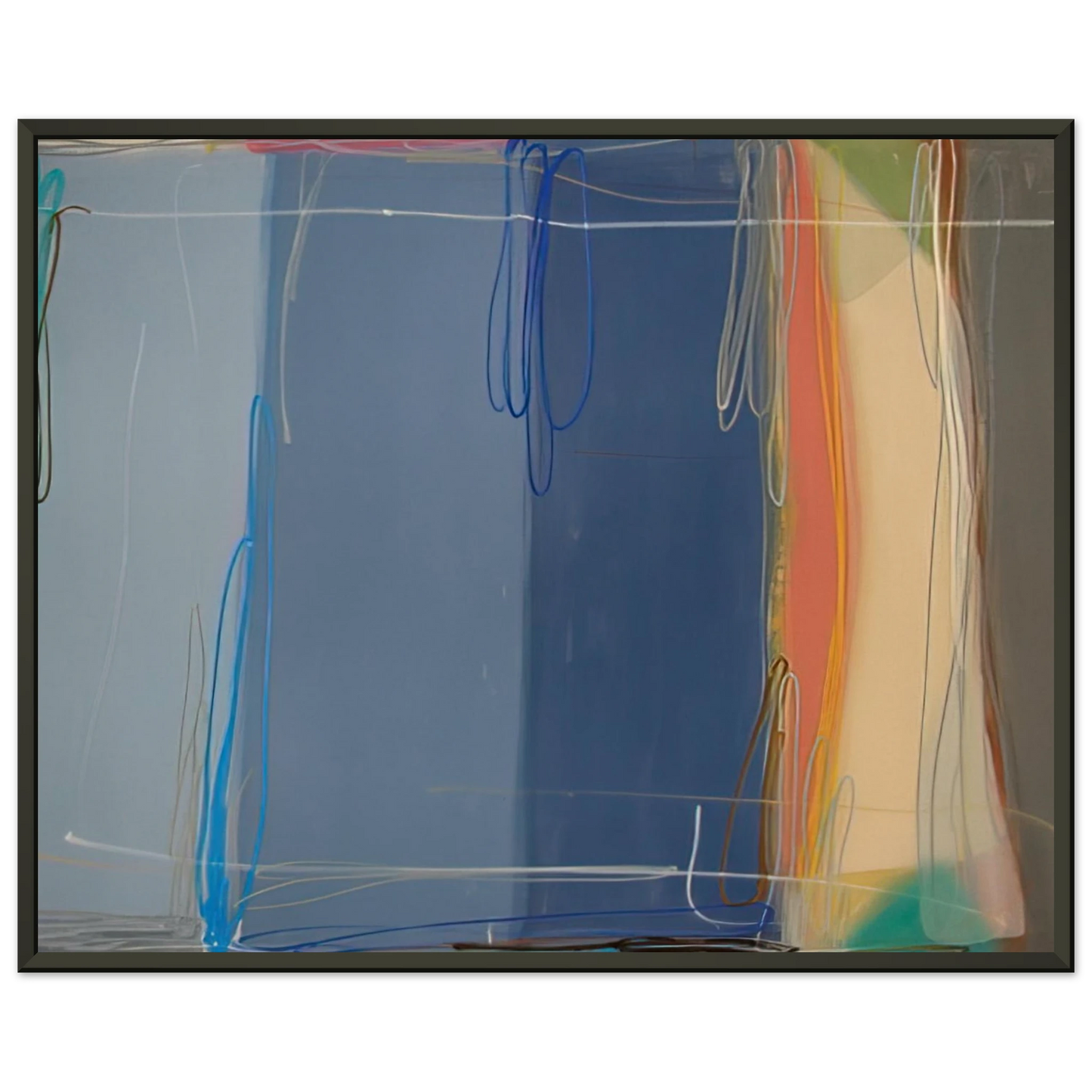 Larry Zox Yours and Mine 1993 Framed Art Print - Aluminum Frame - 60x80 cm / 24x32 inches
