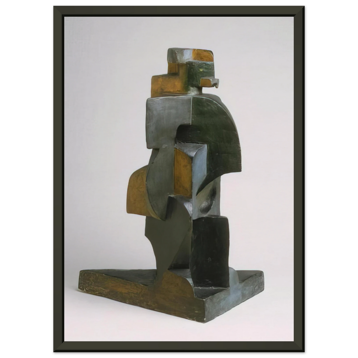 Juan Gris  HARLEQUIN 1917 Framed Art Print  - Aluminum Frame - 70x100 cm / 28x40 inches