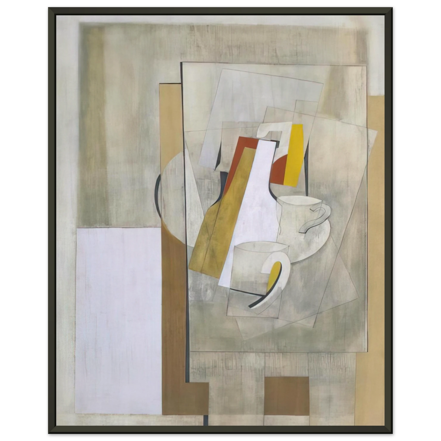 Ben Nicholson 1945 still life 1945 Framed Art Print - Aluminum Frame - 40x50 cm / 16x20 inches