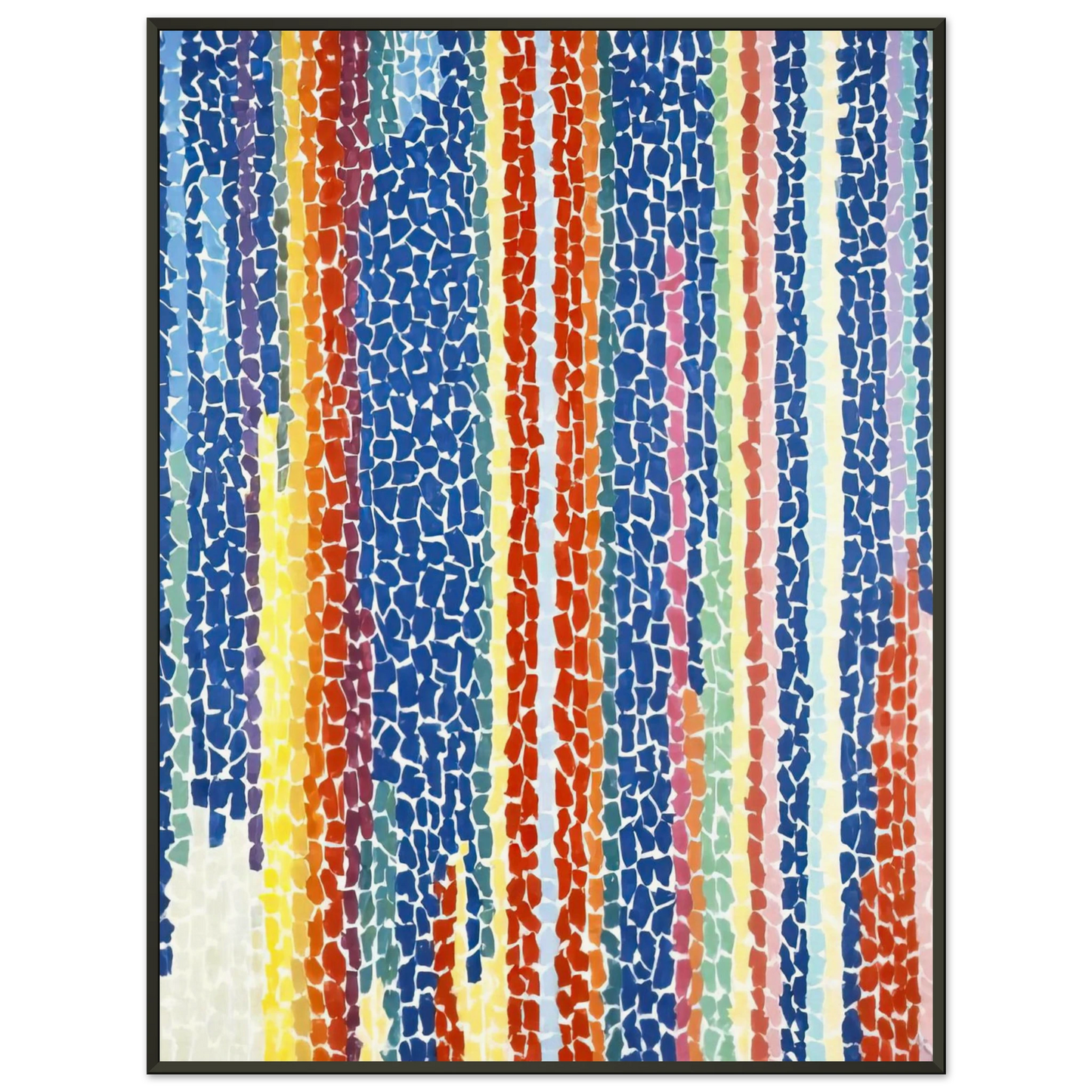 Alma Woodsey Thomas IRIS TULIPS JONQUILS AND CROCUSES 1969 Framed Art Print - Aluminum Frame - 60x80 cm / 24x32 inches