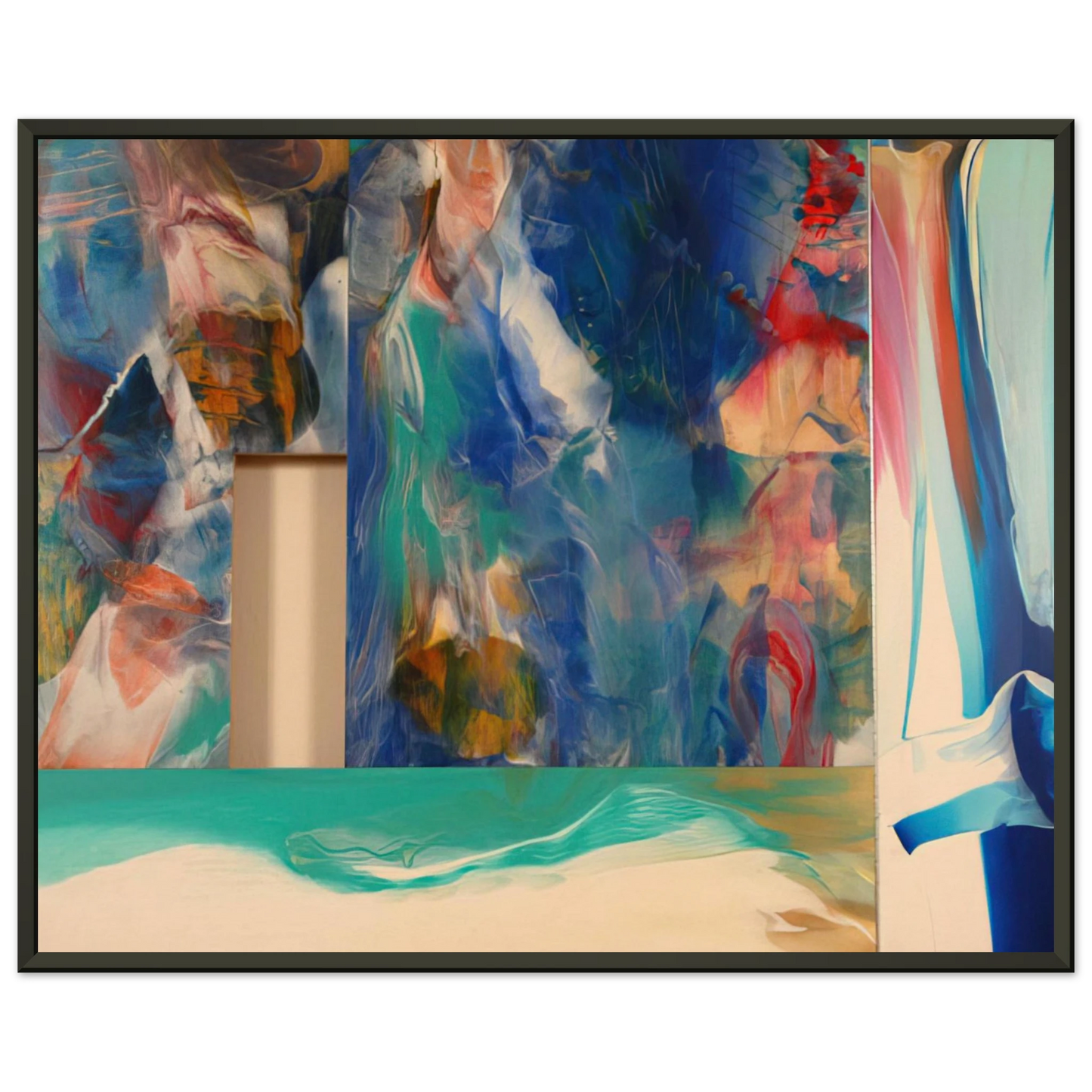 Sam Gilliam Icon Framed Art Print - Aluminum Frame - 70x100 cm / 28x40 inches