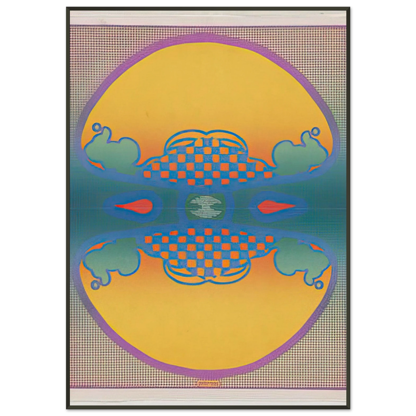 Peter Max 1 2 3 INFINITY THE CONTEMPORARIES 1967 Framed Art Print - Aluminum Frame - 21x29.7 cm / 8x12"