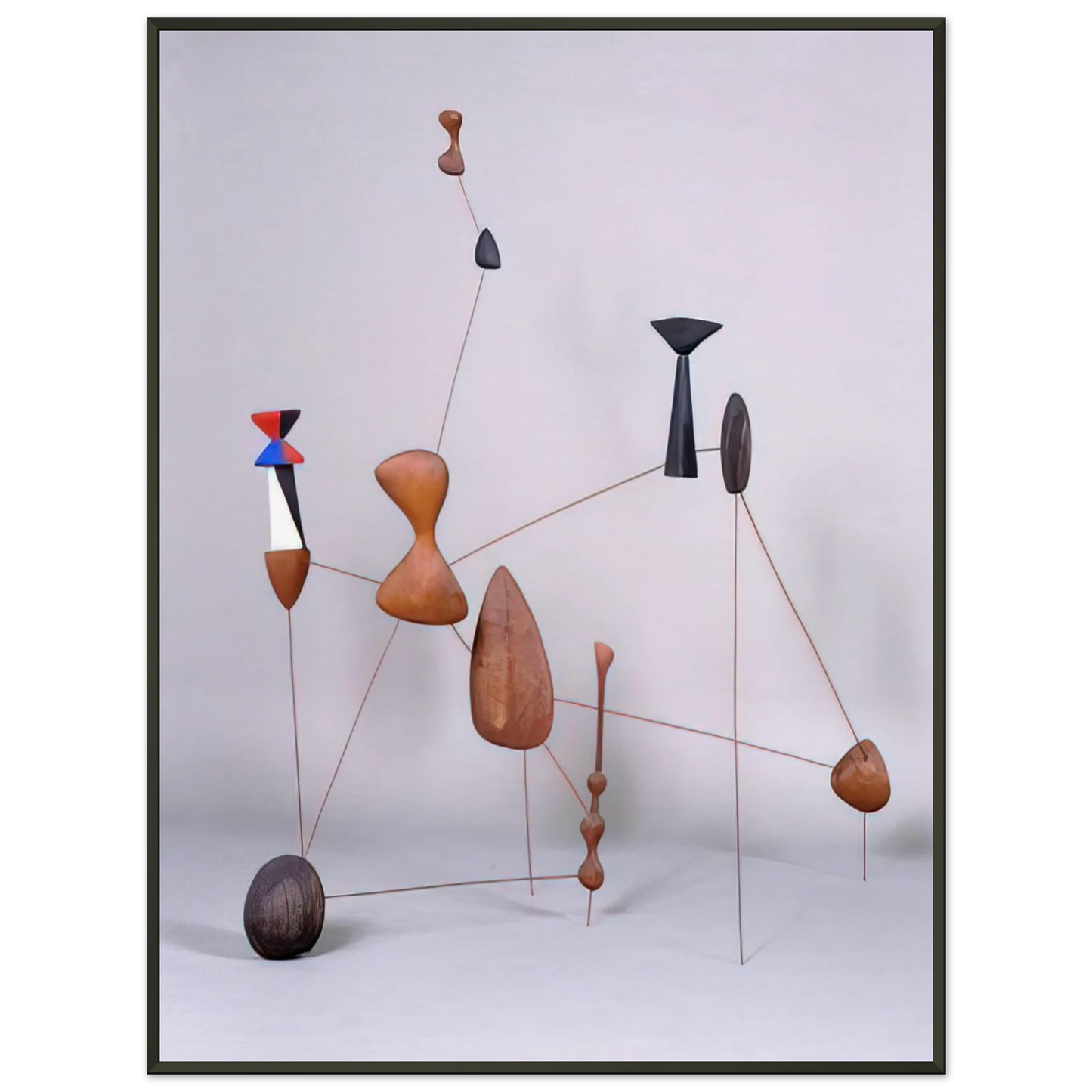 Alexander Calder VERTICAL CONSTELLATION WITH BOMB 1943 Framed Art Print - Aluminum Frame - 60x80 cm / 24x32 inches