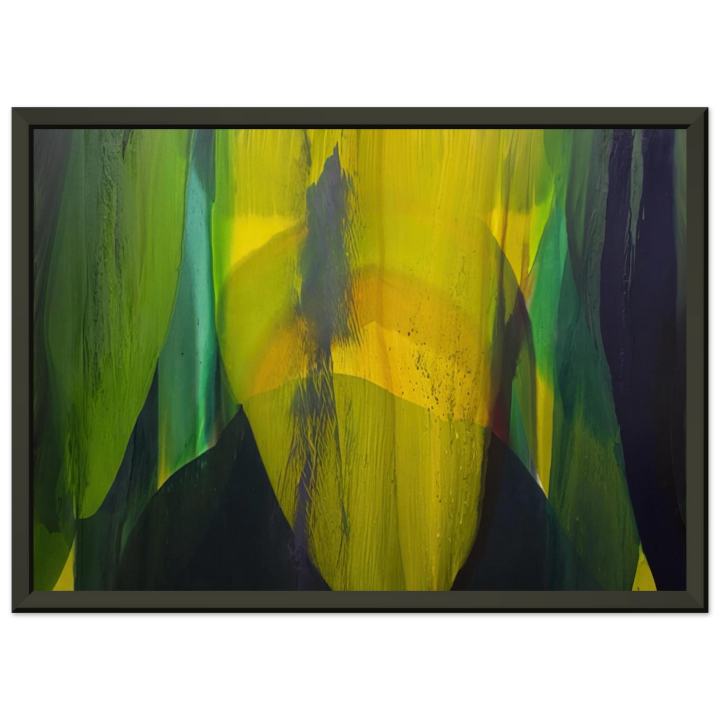 Paul Jenkins Phenomena Lasting Dawn Framed Art Print - Aluminum Frame - 60x80 cm / 24x32 inches