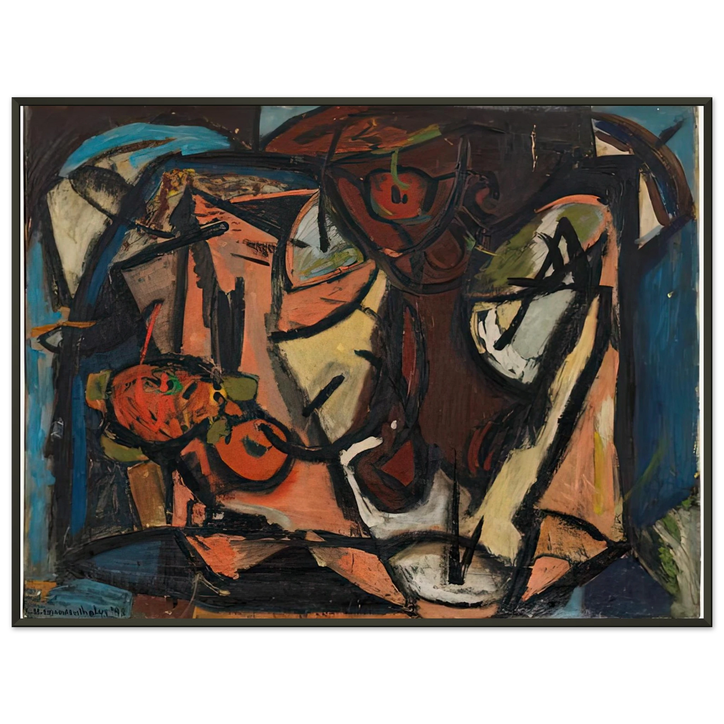 Helen Frankenthaler Still Life 1948 Framed Art Print - Aluminum Frame - 40x50 cm / 16x20 inches