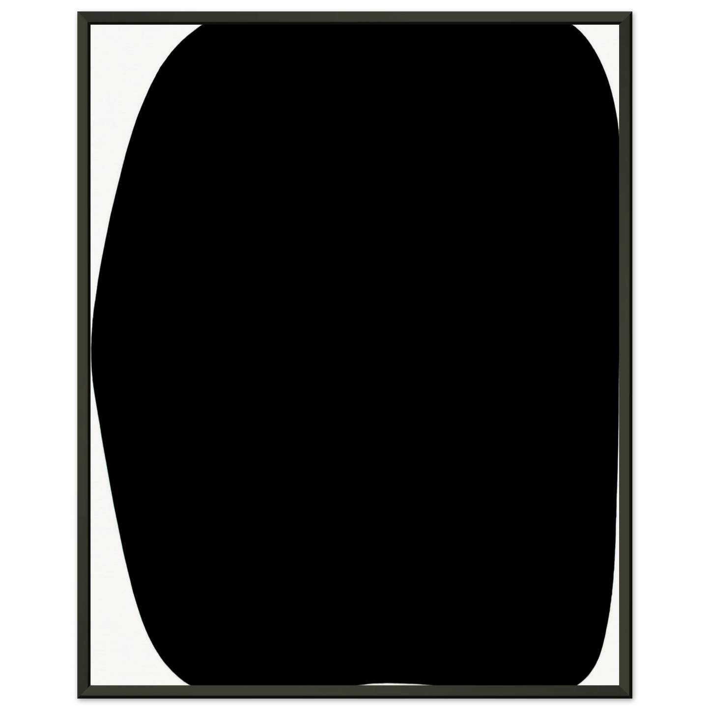Ellsworth Kelly Black Ripe Framed Art Print - Aluminum Frame - 70x100 cm / 28x40 inches