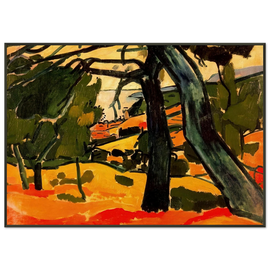 Andre Derain  LANDSCAPE 1907 1 Framed Art Print  - Aluminum Frame - 21x29.7 cm / 8x12"