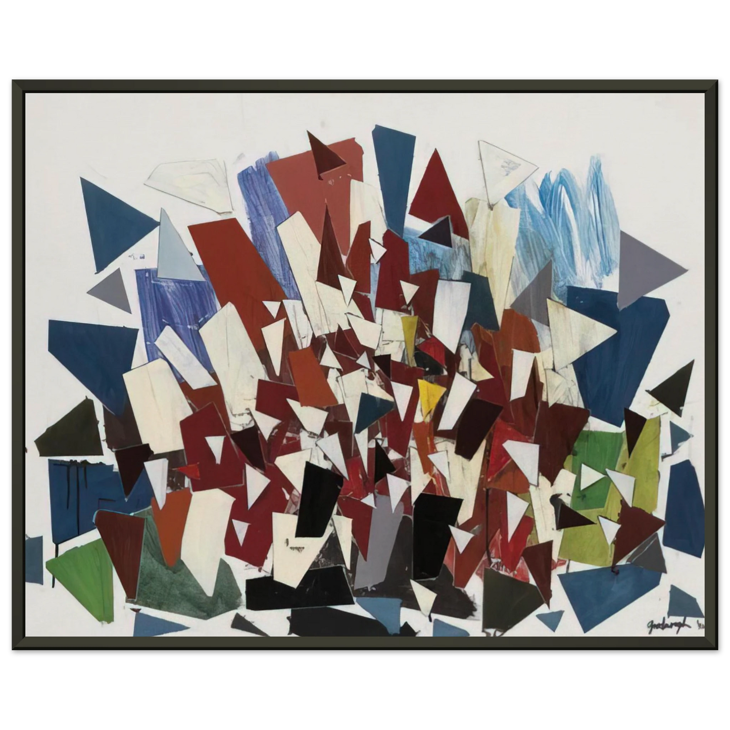Robert Goodnough 77N 1992 Framed Art Print - Aluminum Frame - 60x80 cm / 24x32 inches