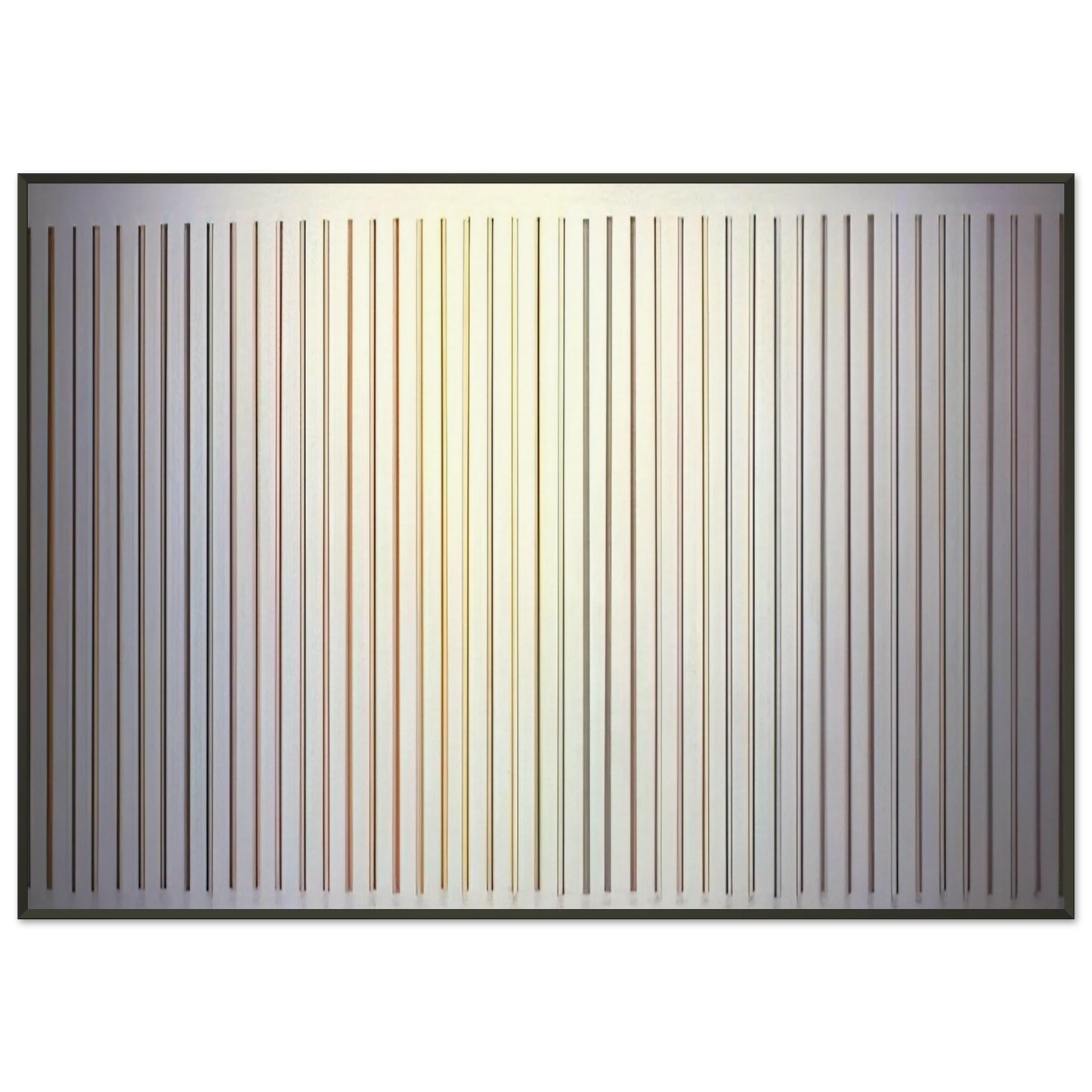 Gene Davis Color Needles 1984 Framed Art Print - Aluminum Frame - 21x29.7 cm / 8x12"