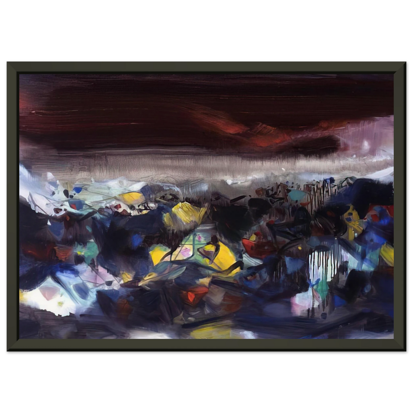 Chu teh Chun PUISSANCE OC ANIQUE 2004 Framed Art Print - Aluminum Frame - 60x80 cm / 24x32 inches