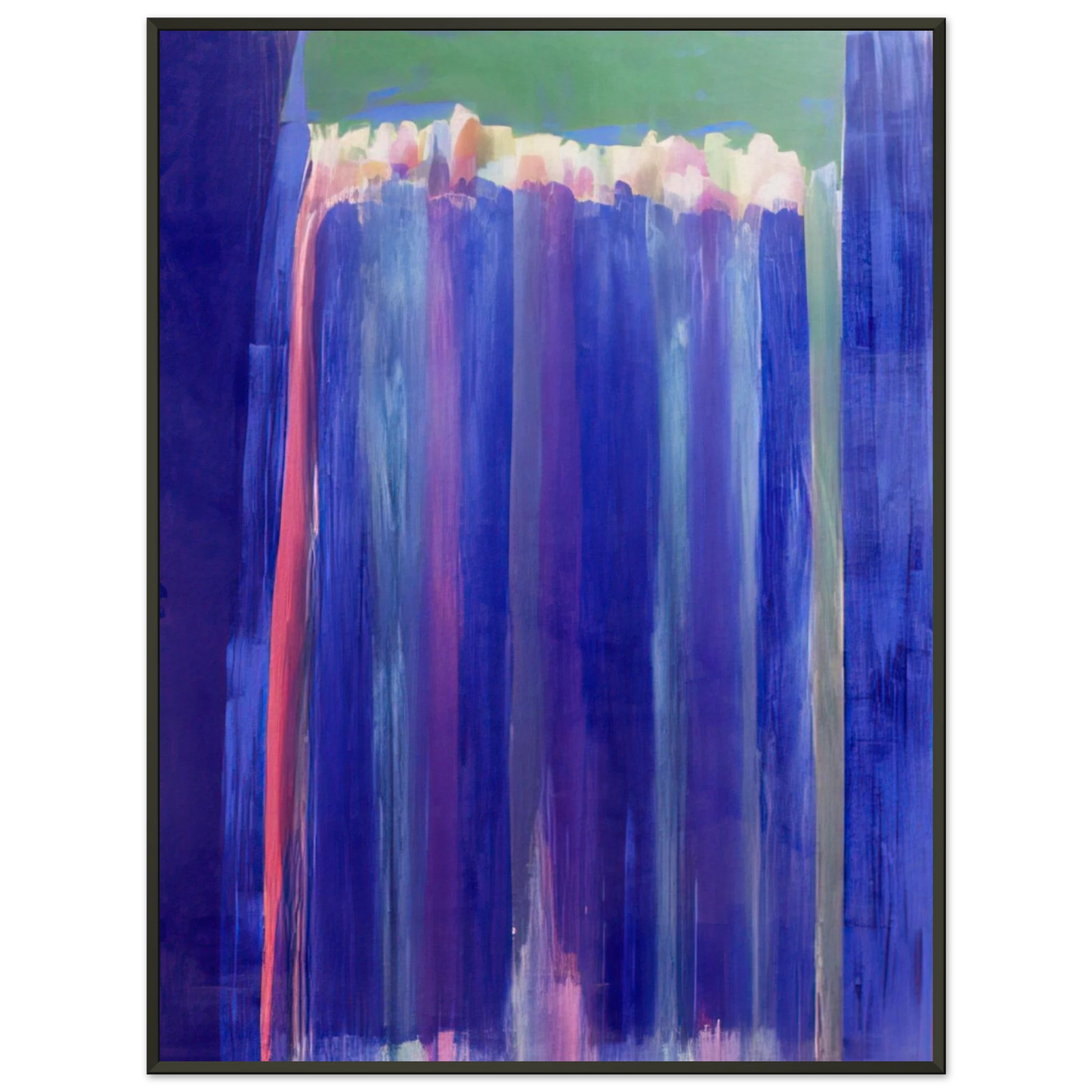 Ronnie Landfield Marine Mystery 1972 Framed Art Print - Aluminum Frame - 60x80 cm / 24x32 inches