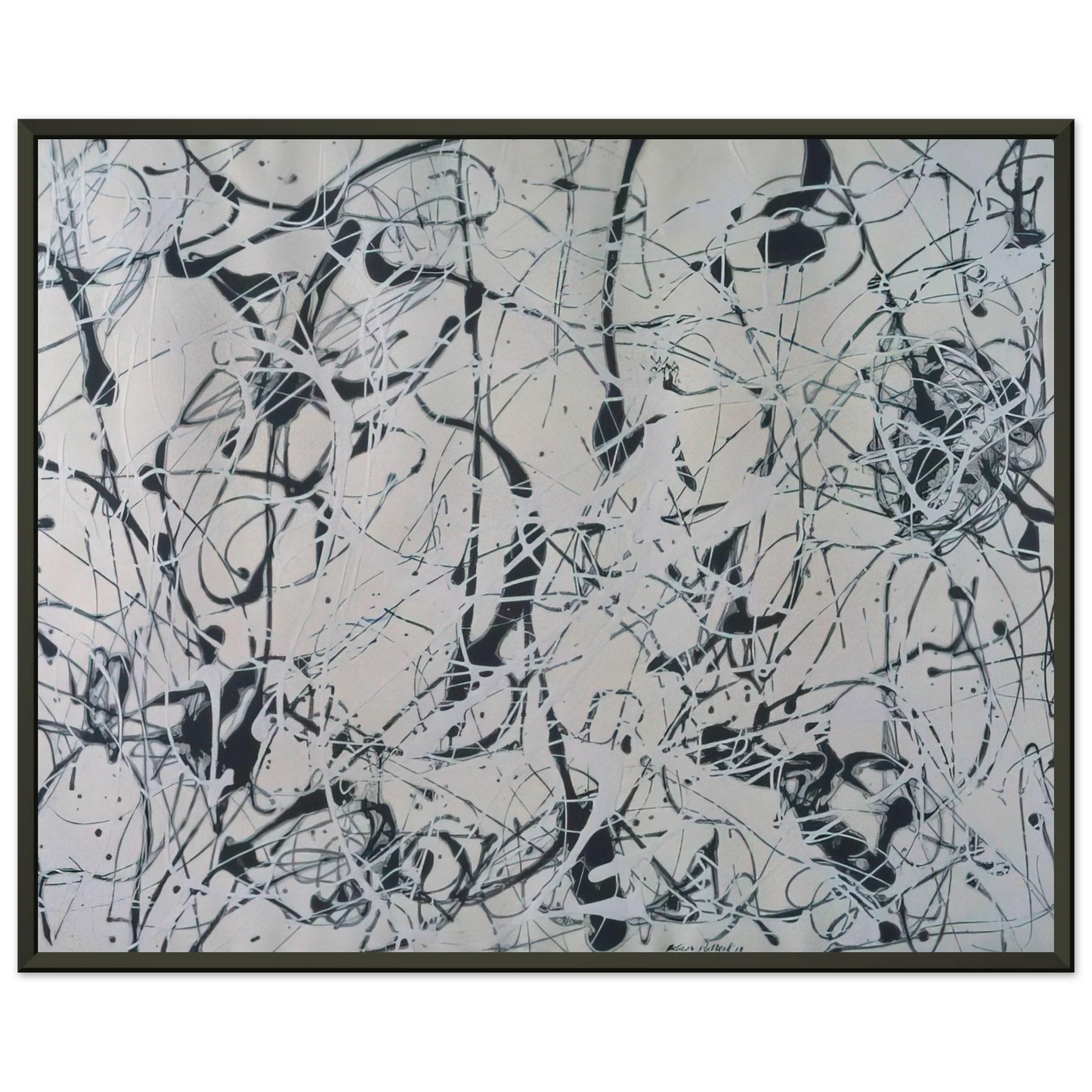 Jackson Pollock NUMBER 23 Framed Art Print - Aluminum Frame - 60x80 cm / 24x32 inches