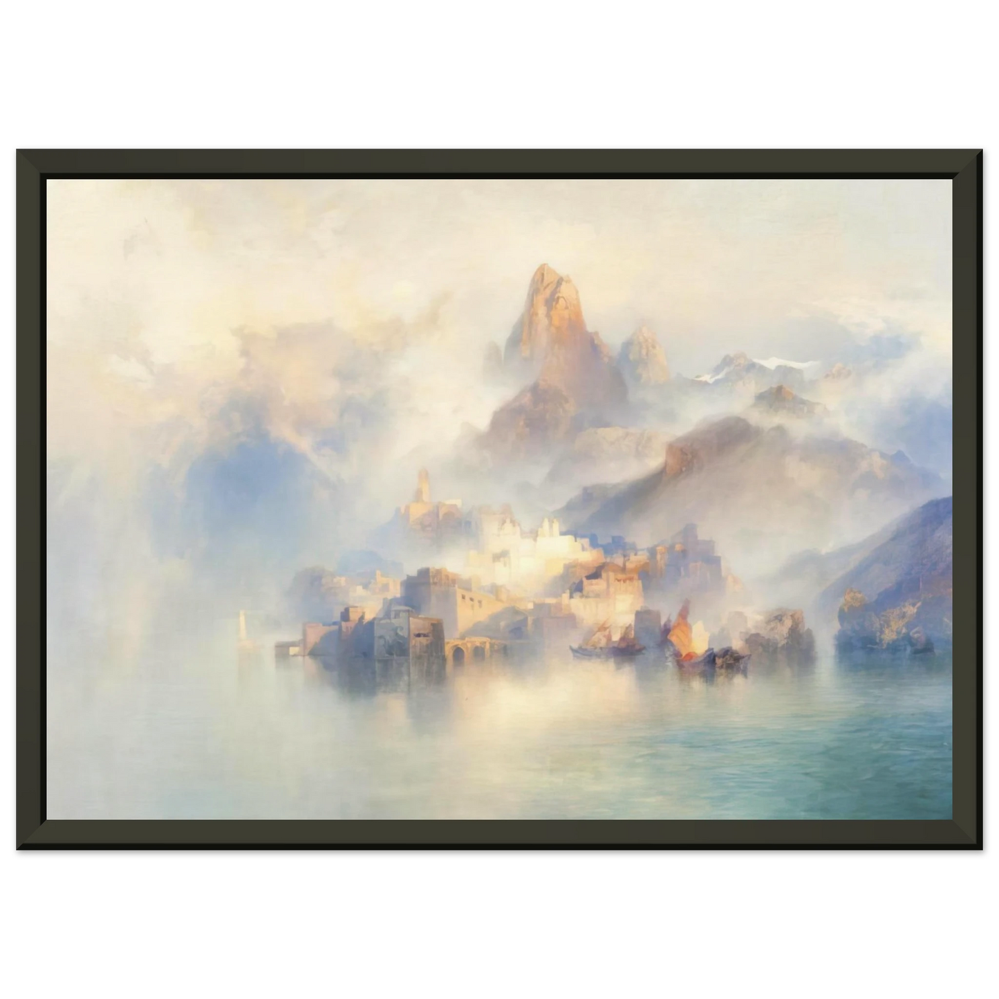 Thomas Moran The Dream City Framed Art Print - Aluminum Frame - 40x50 cm / 16x20 inches