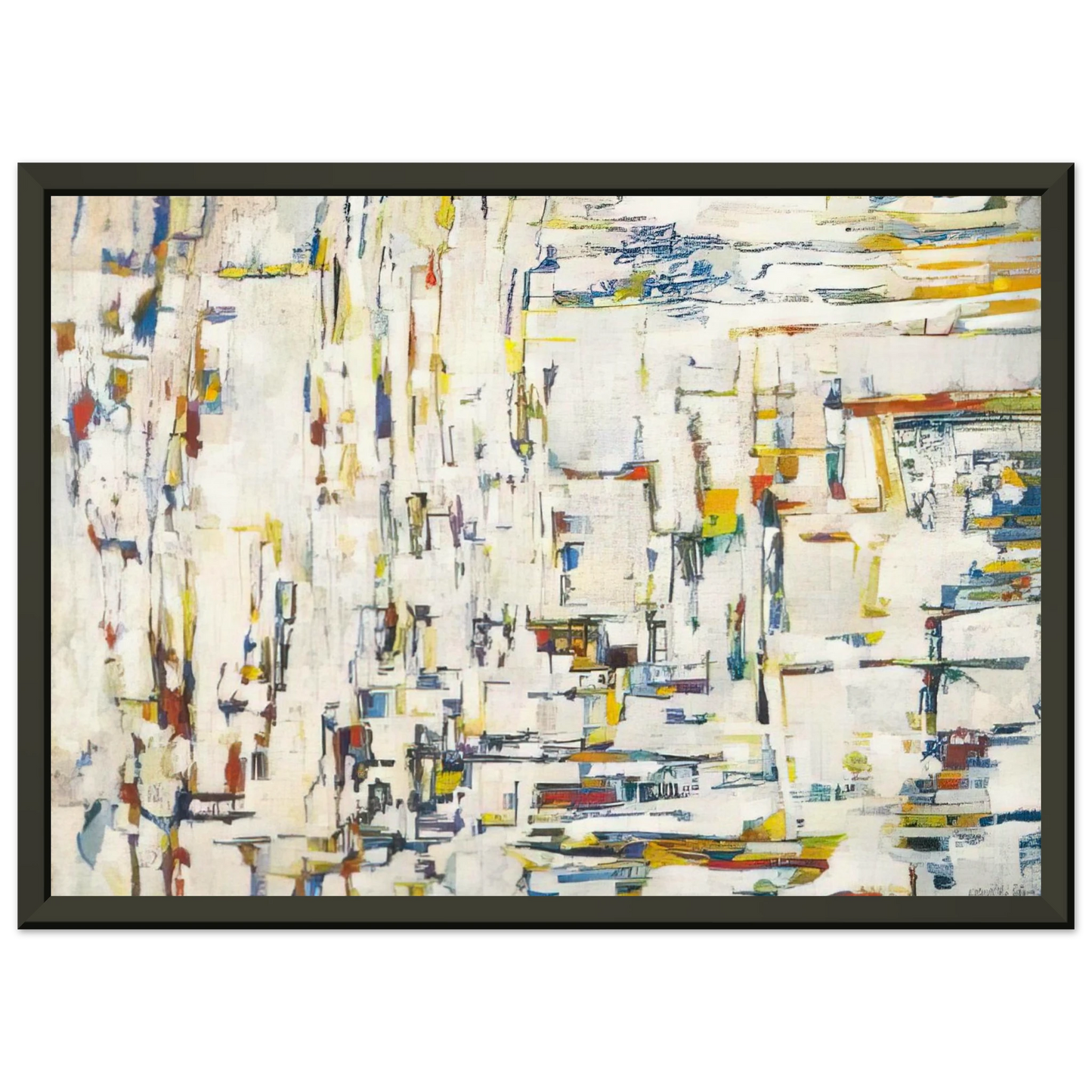 Maria Helena Vieira da Silva Untitled 1995 Framed Art Print - Aluminum Frame - 40x50 cm / 16x20 inches
