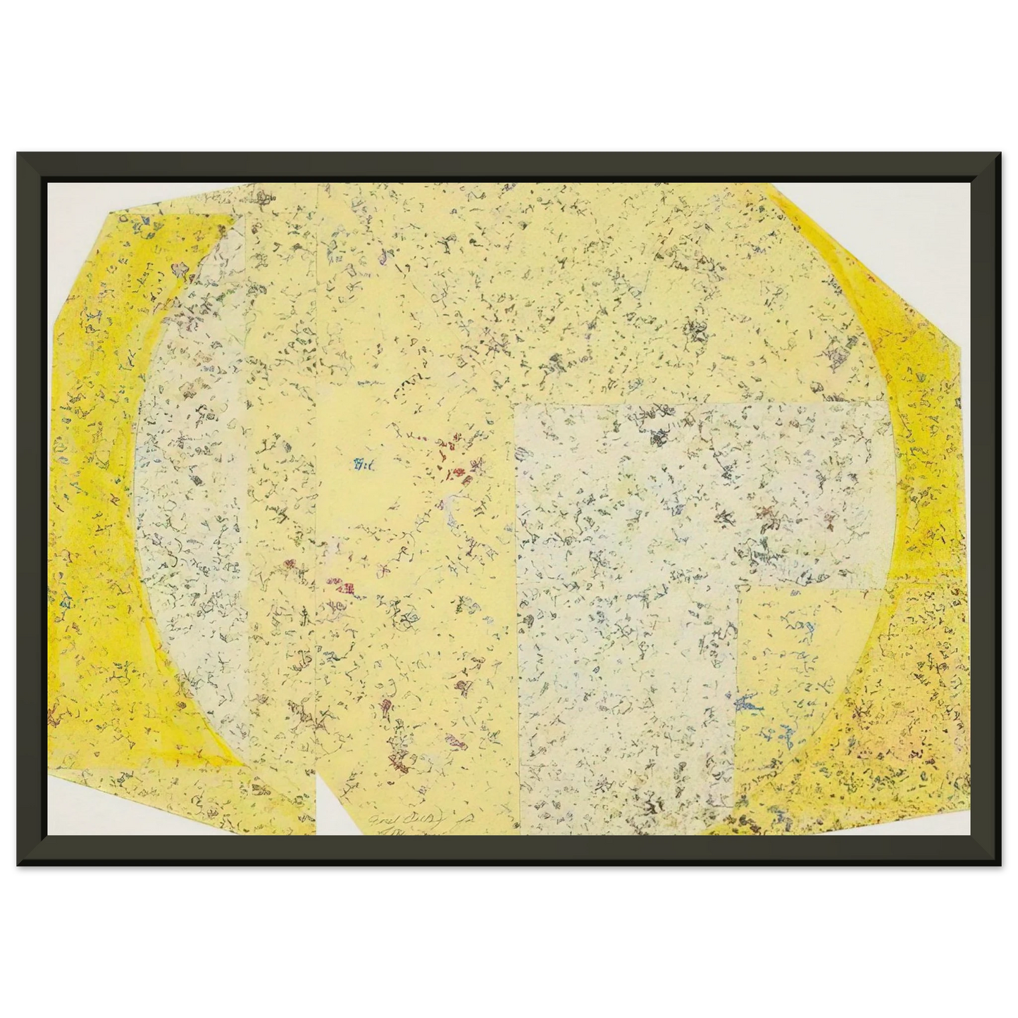 Sam Gilliam Lattice Framed Art Print - Aluminum Frame - 60x80 cm / 24x32 inches