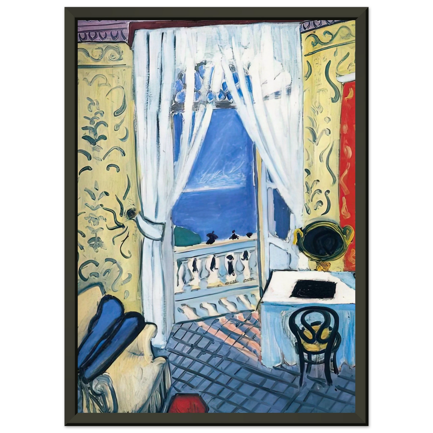 Henri Matisse INTERIOR WITH A VIOLIN CASE 1919 Framed Art Print - Aluminum Frame - 60x80 cm / 24x32 inches