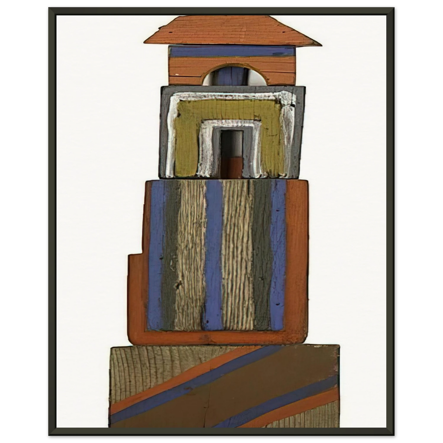 Betty Parsons The Tower 1969 Framed Art Print - Aluminum Frame - 70x100 cm / 28x40 inches