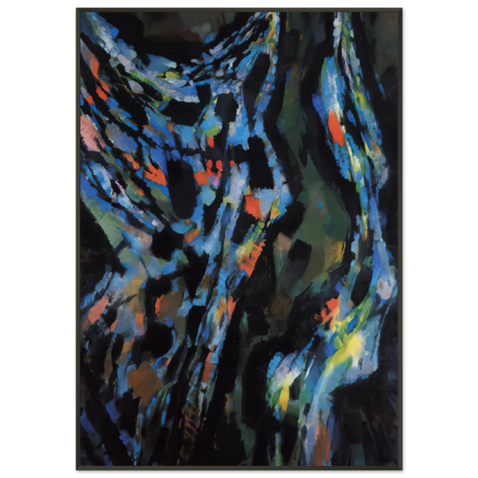 Alfred Manessier  Les Tenebres  1962 Framed Art Print  - Aluminum Frame - 21x29.7 cm / 8x12"