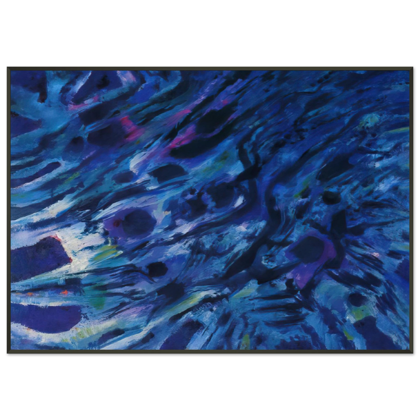 Alfred Manessier Eaux vives 1979 Framed Art Print - Aluminum Frame - 21x29.7 cm / 8x12"