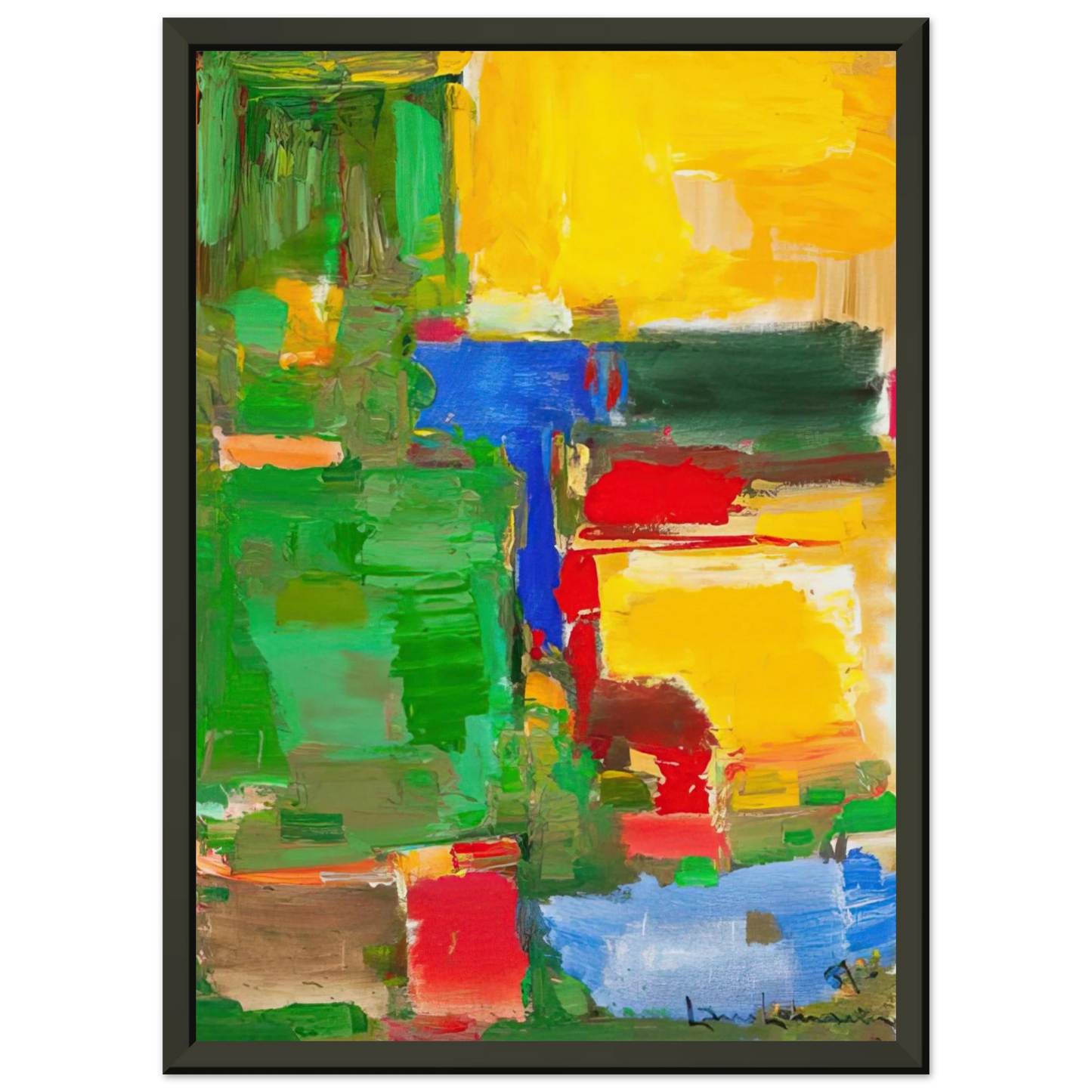 Hans Hofmann Dew and Dusk Framed Art Print - Aluminum Frame - 70x100 cm / 28x40 inches